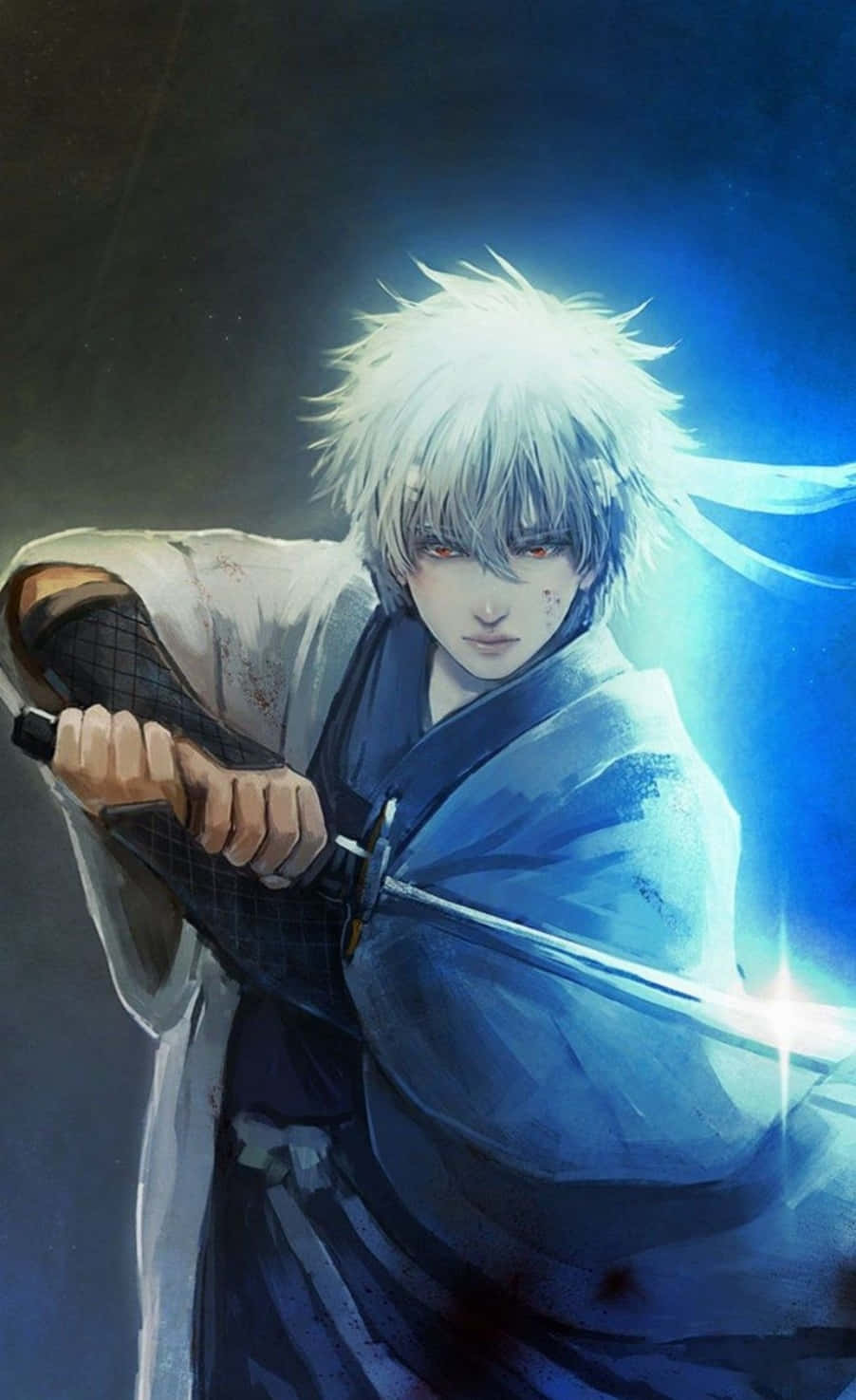 Koel Anime Karakter Gin Tama Gintoki Muurpapier