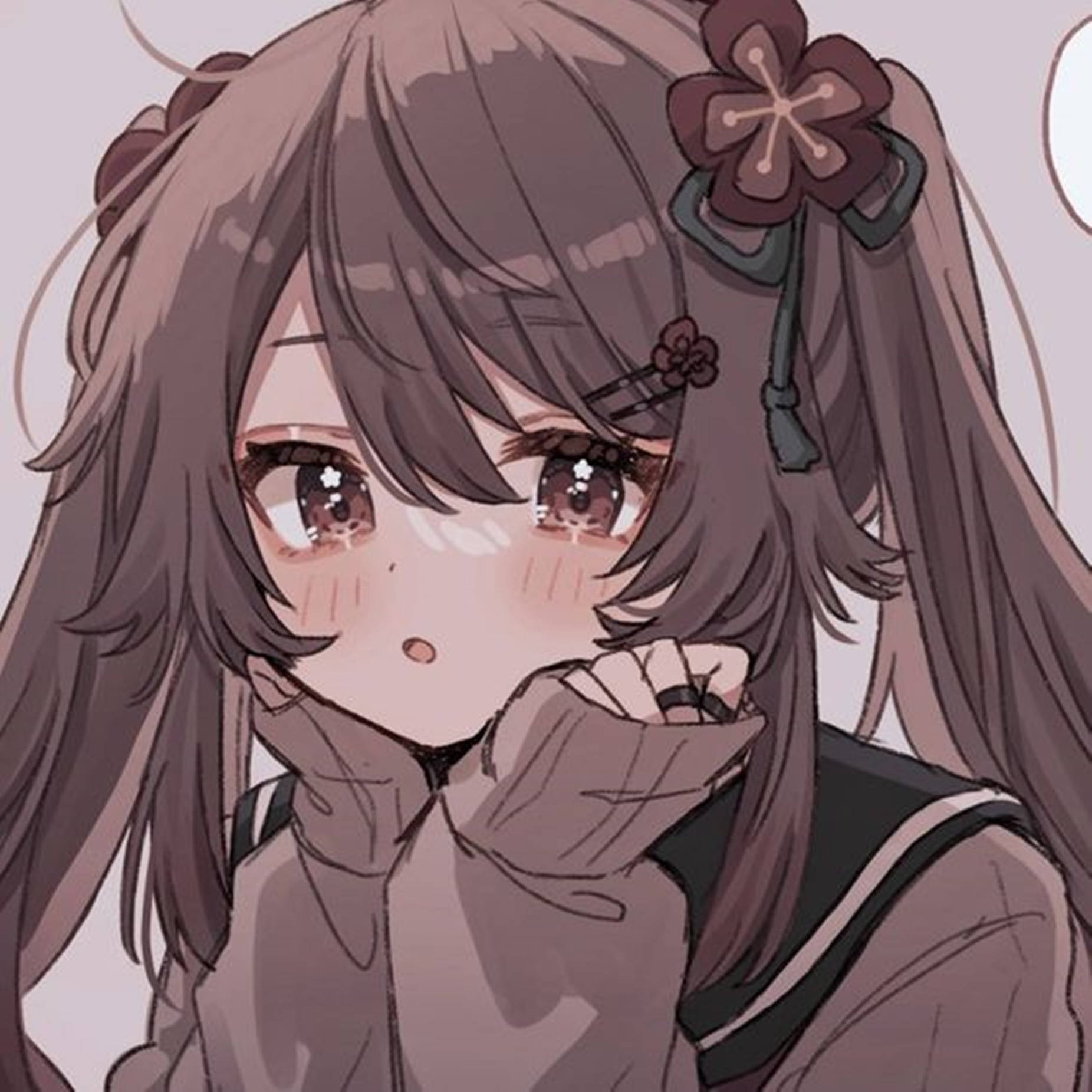 Koel Anime Meisie PFP Hu Tao — Genshin impact GIF Muurpapier