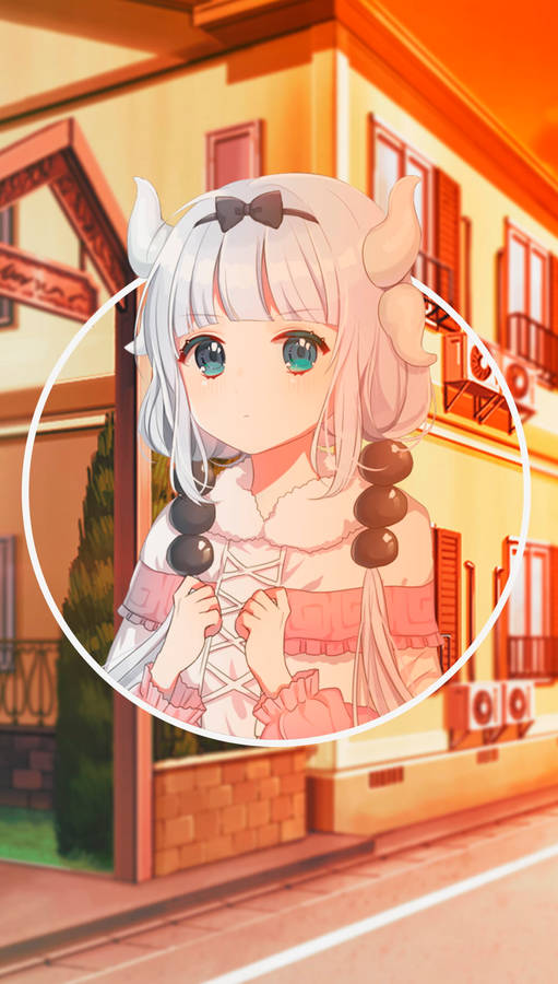 Koel Anime Meisie PFP Meid Kanna Muurpapier