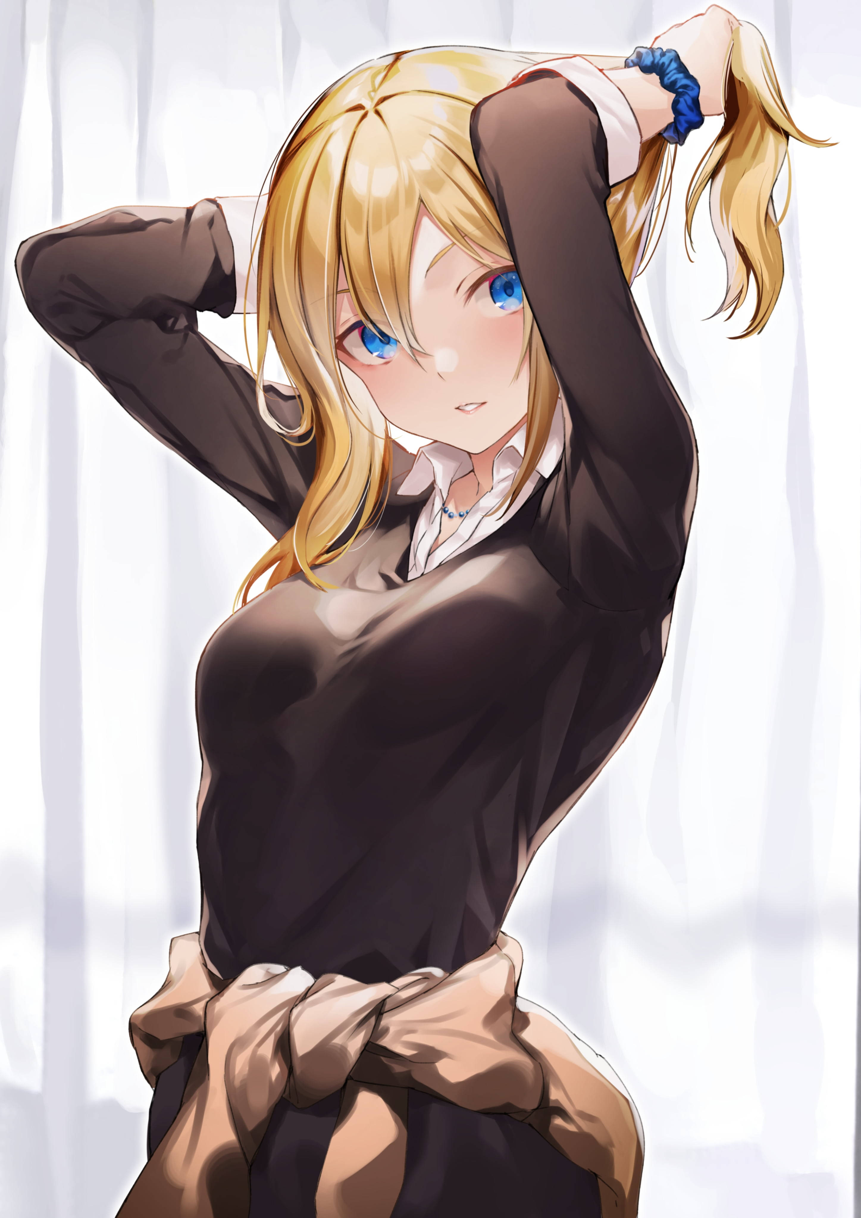Koel Anime Meisie PFP AI Hayasaka Muurpapier