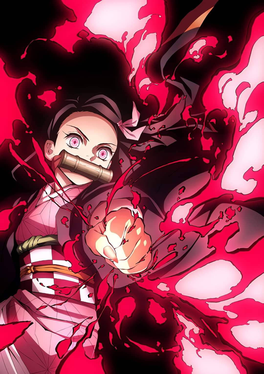 Koel Anime Meisie PFP Nezuko Kamado Muurpapier