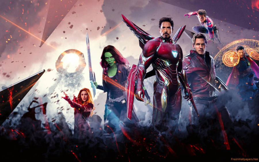 Koel Avengers Aangedryf Muurpapier