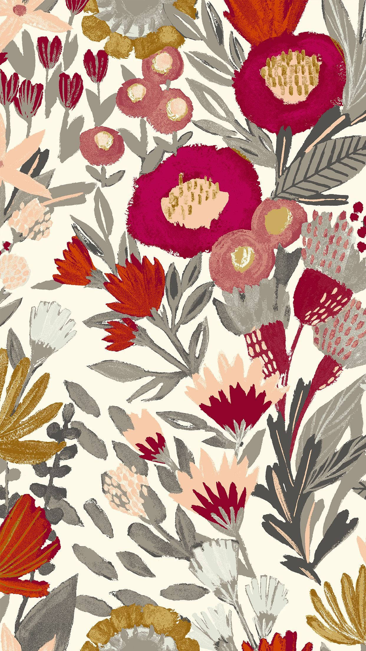 Koel Blomme iPhone Muurpapier
