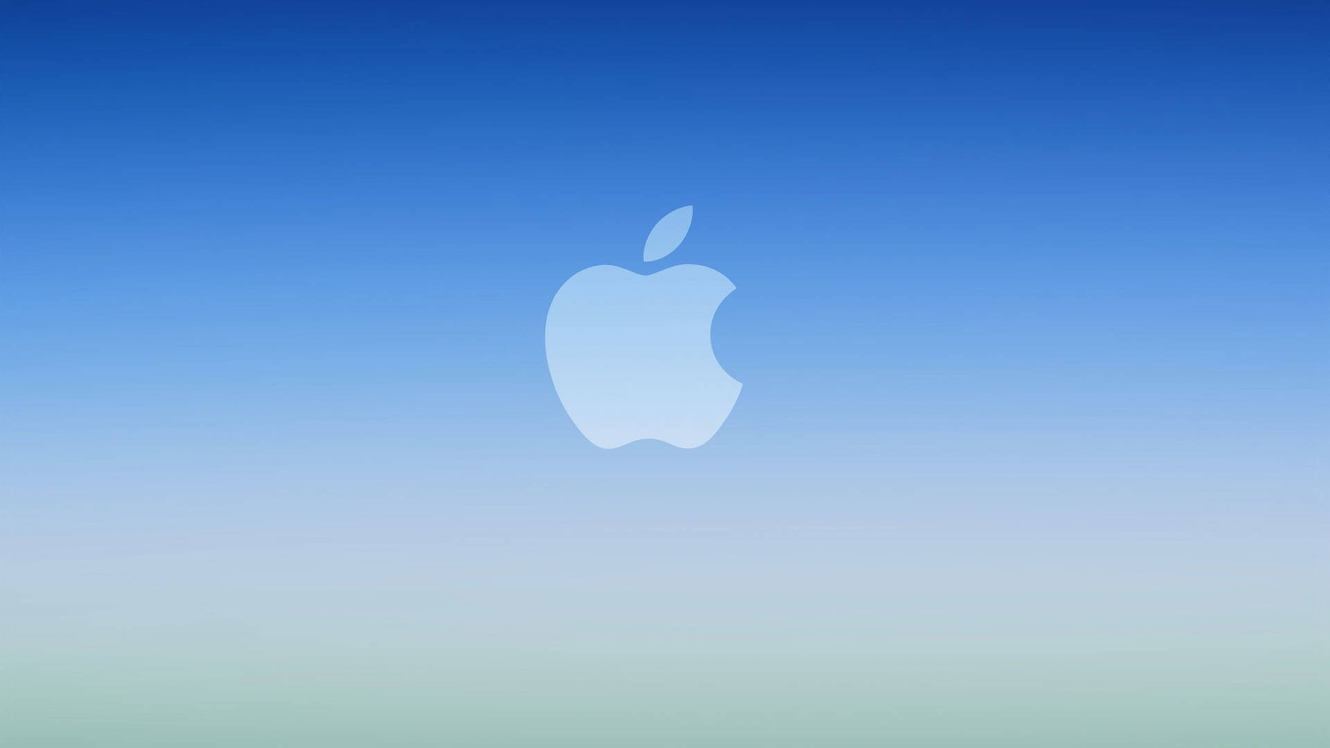 Koel Blou Apple-gradiënt Muurpapier