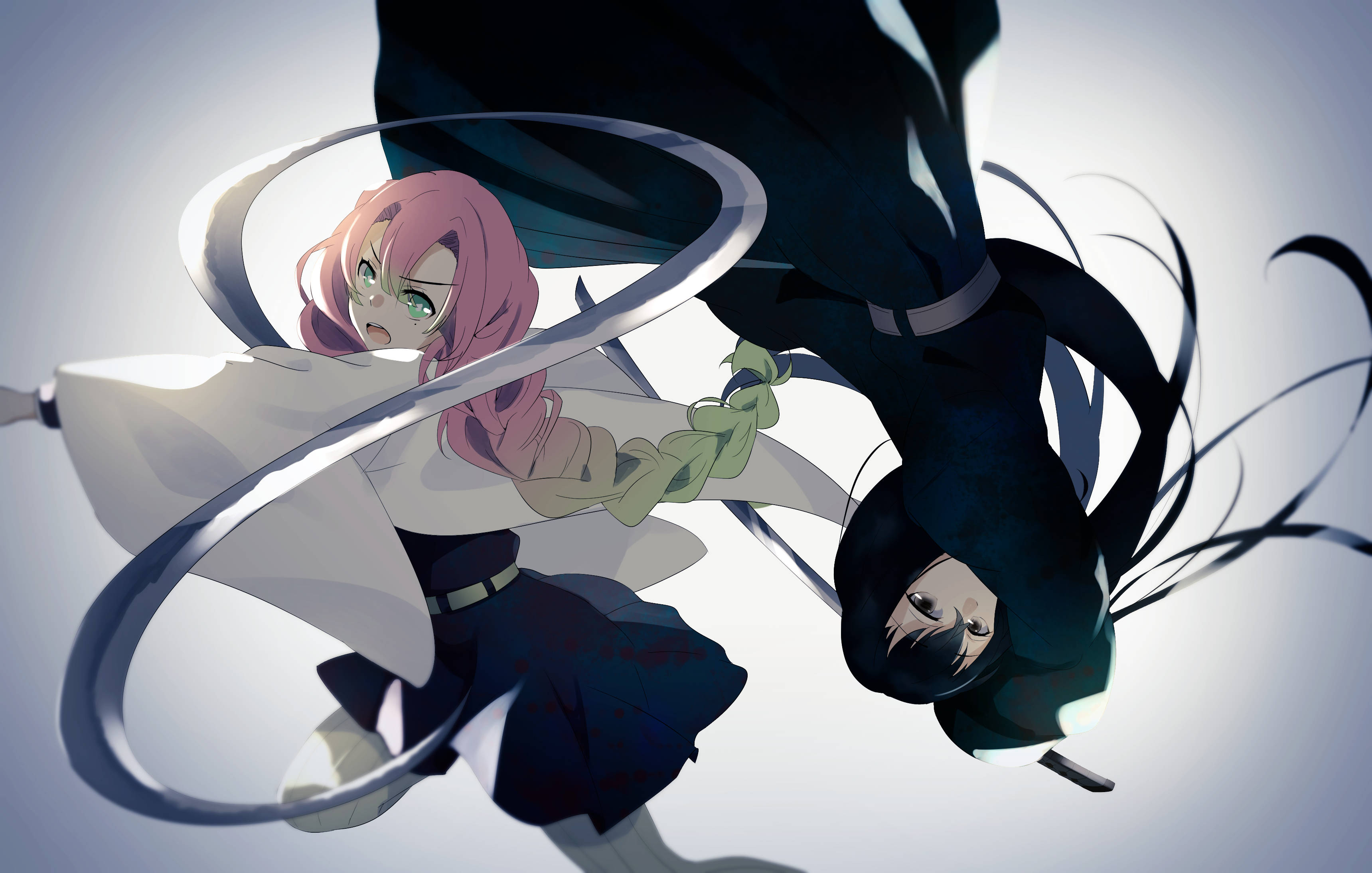 Koel Demon Slayer Vroulik Muurpapier