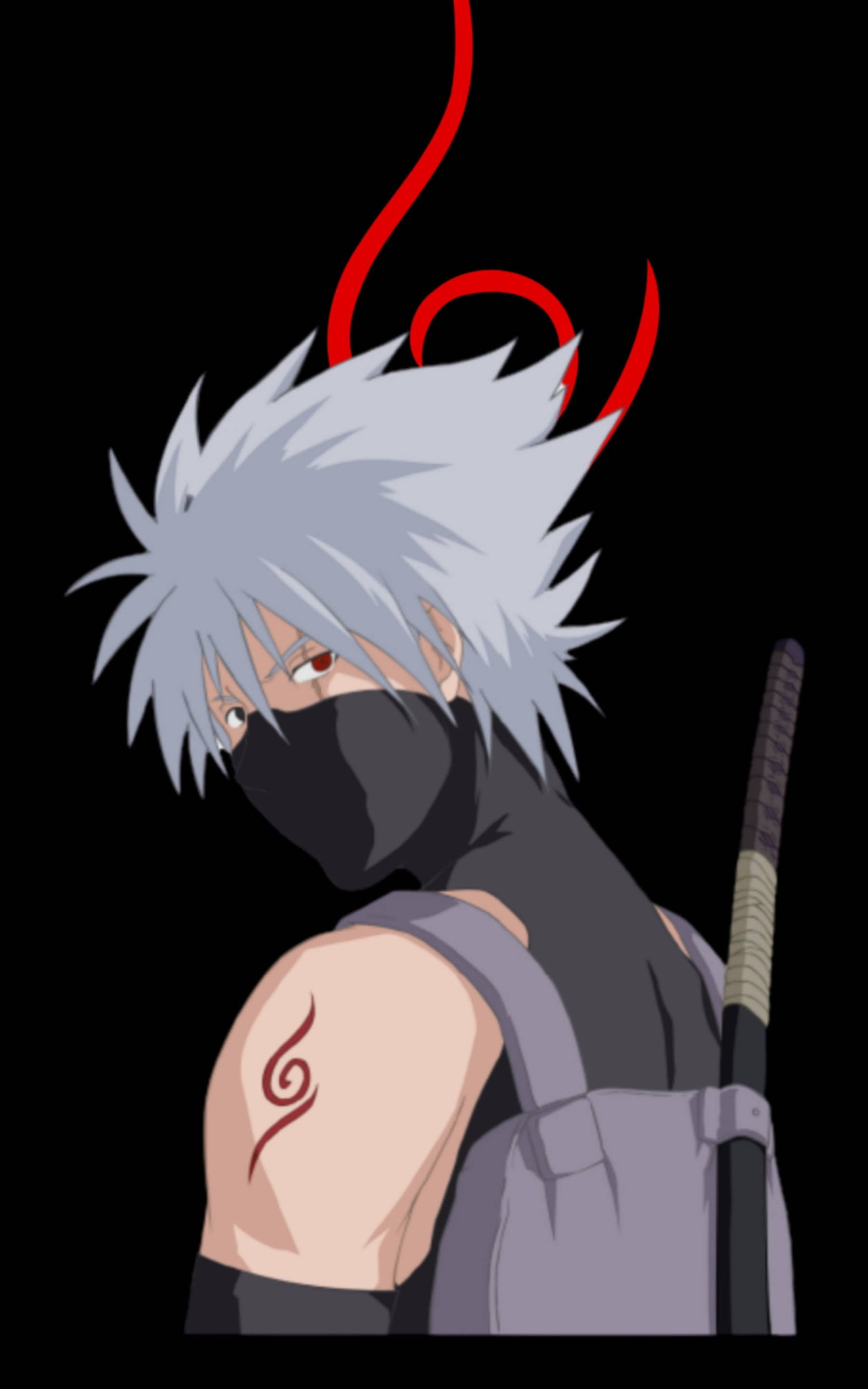 Koel Digitale Foto van Kakashi Muurpapier