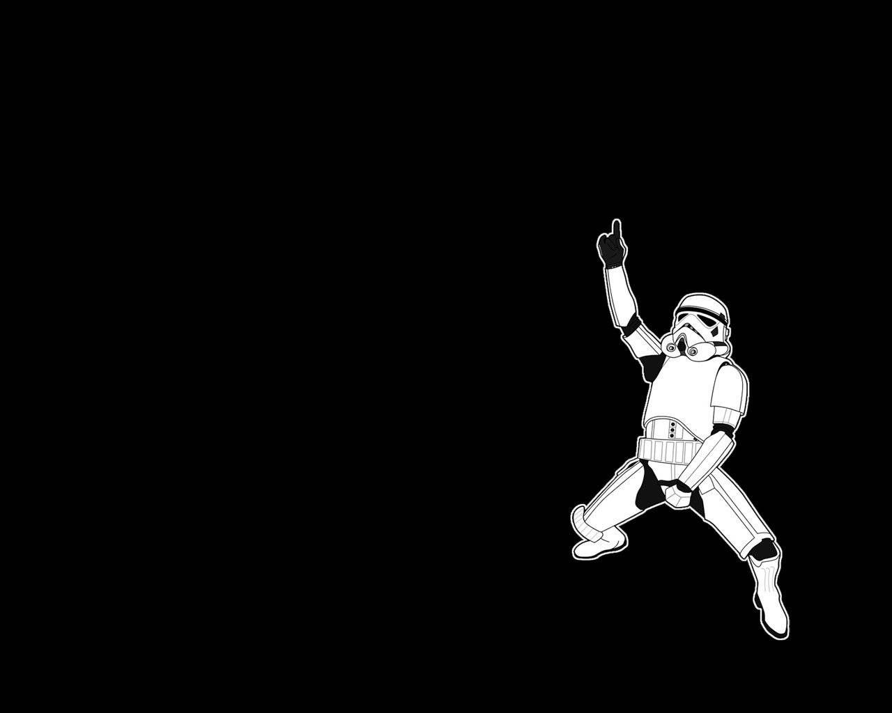 Koel Foon Stormtrooper Muurpapier