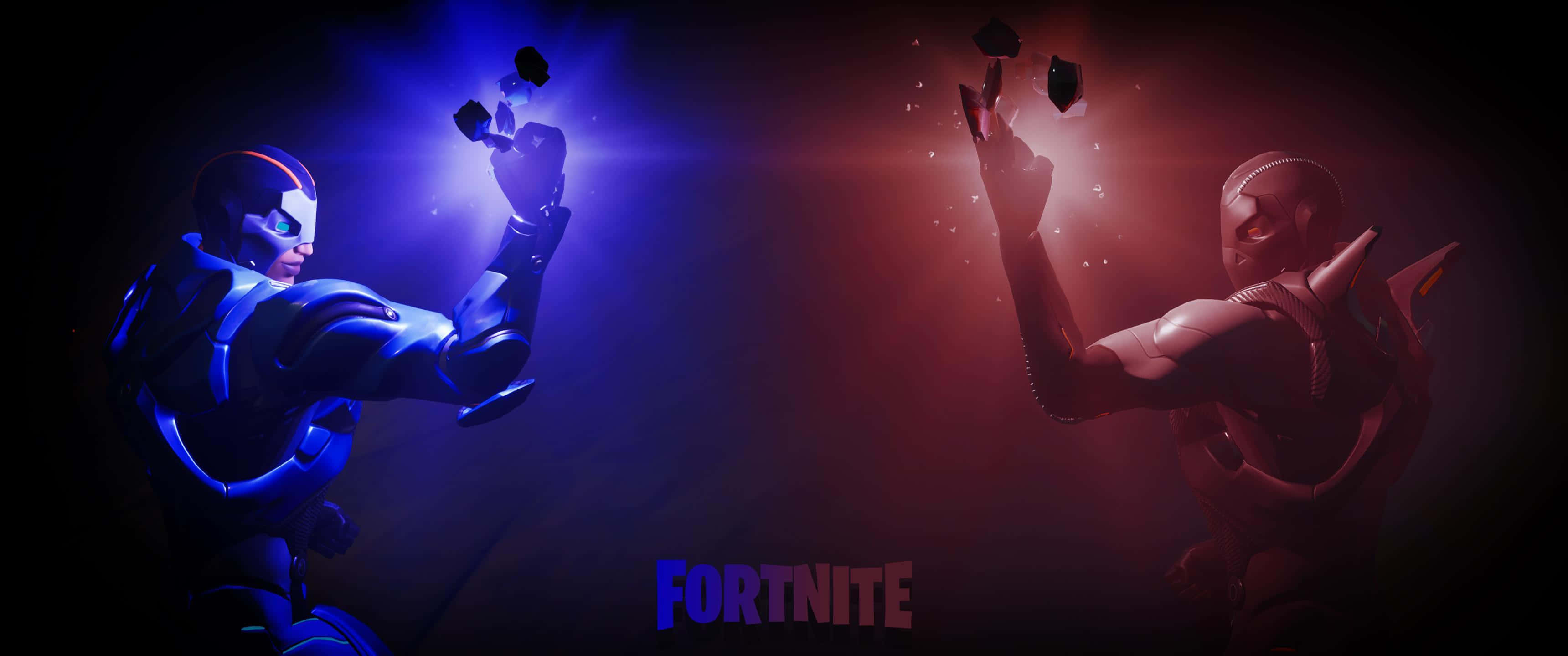 Koel Fortnite-agtergrond Muurpapier
