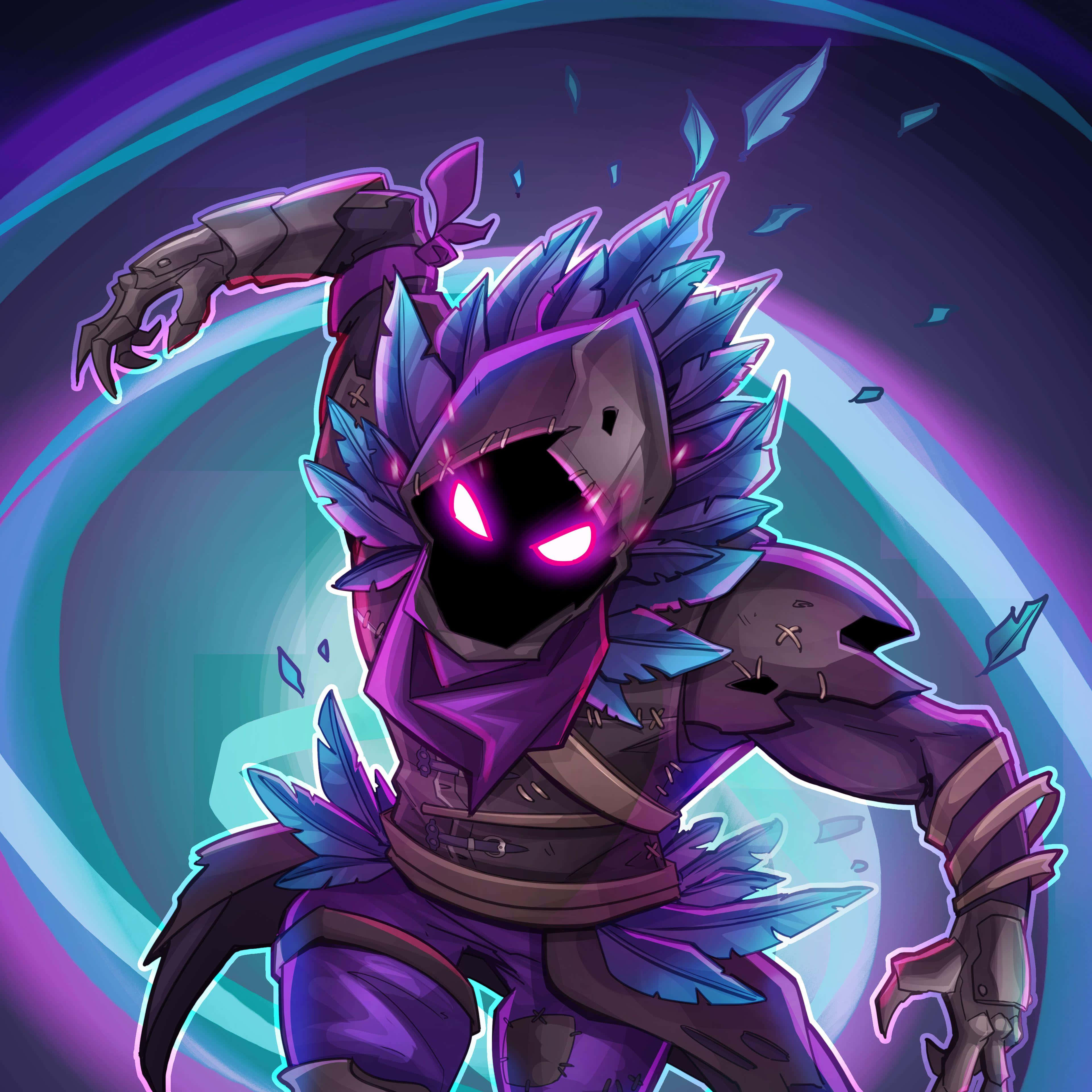 Koel Fortnite-agtergrond Muurpapier