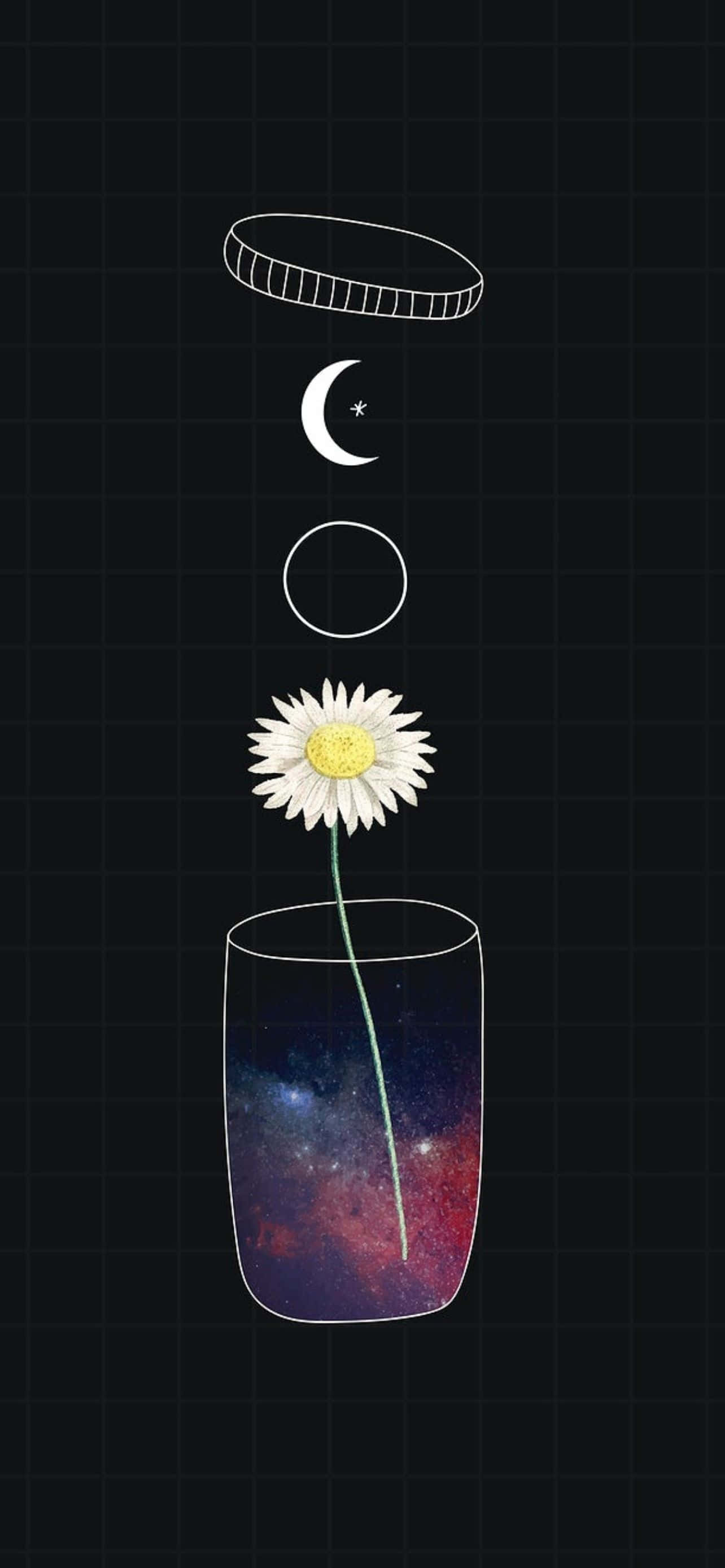 Koel Geometriese iPhone-agtergrond Muurpapier