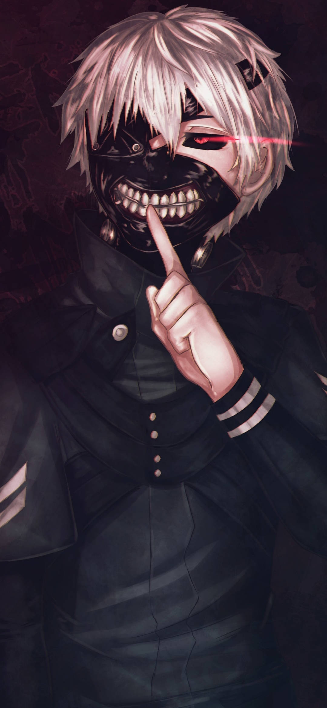 Koel Grafiese Kuns Ken Tokyo Ghoul iPhone-agtergrond Muurpapier