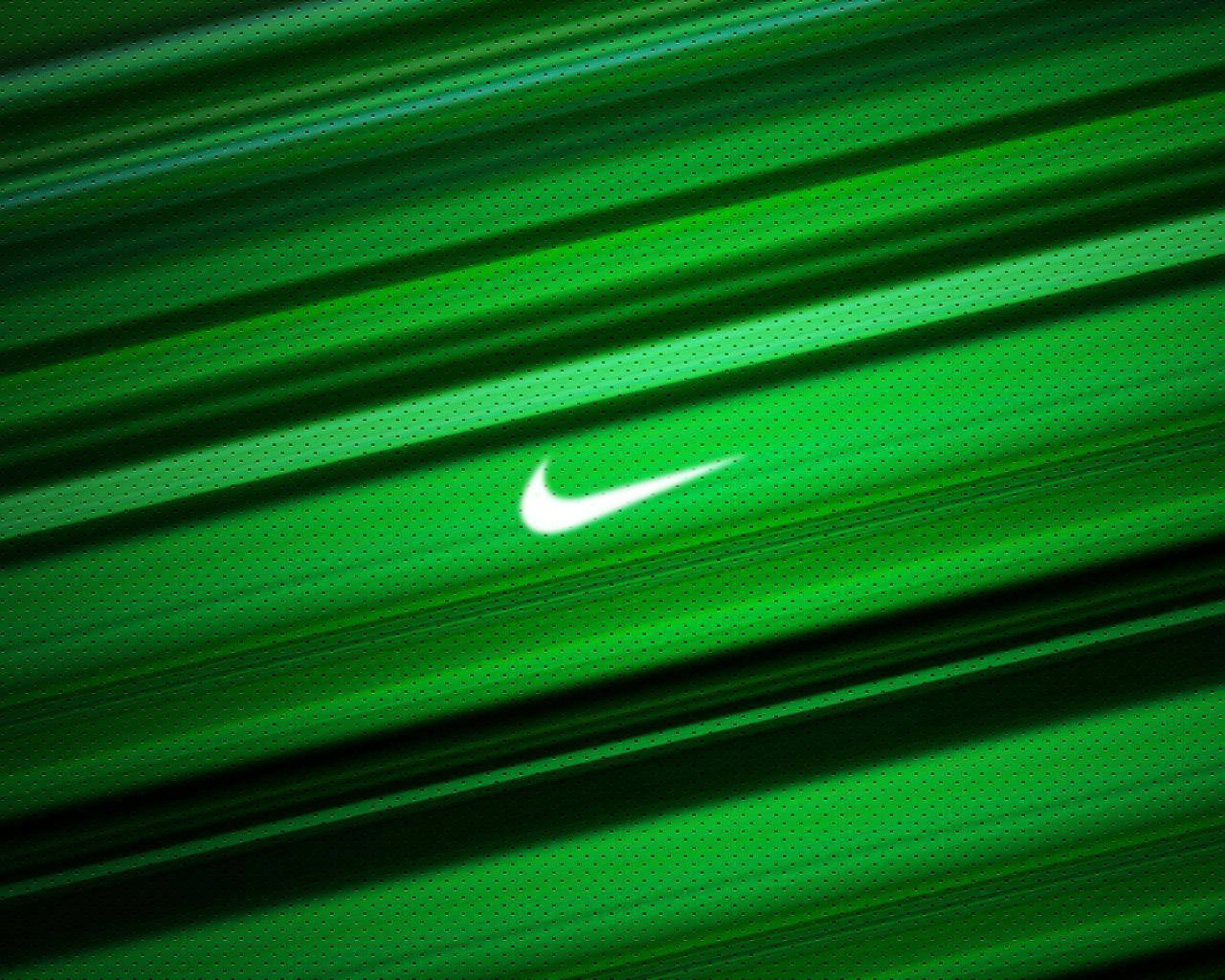 Koel Groen Nike-handelsmerk Muurpapier