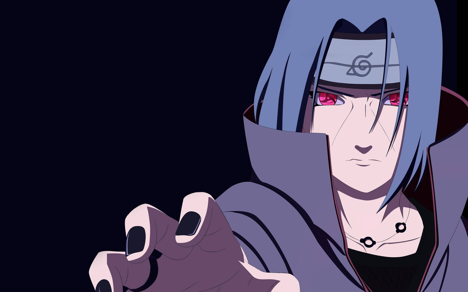 Koel, Kalm en Bedaard - Uchiha Itachi Muurpapier