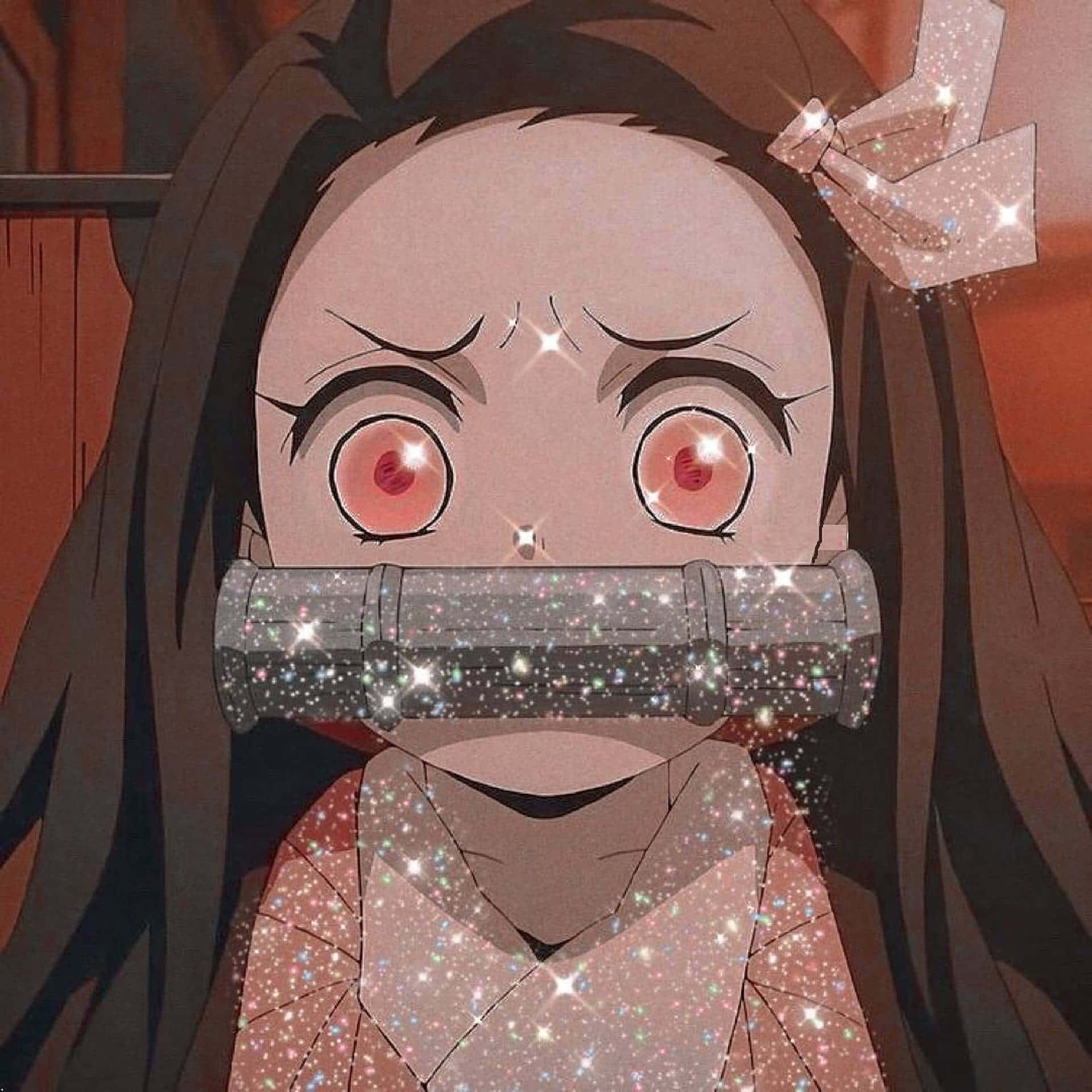Koel Kawaii Nezuko Muurpapier