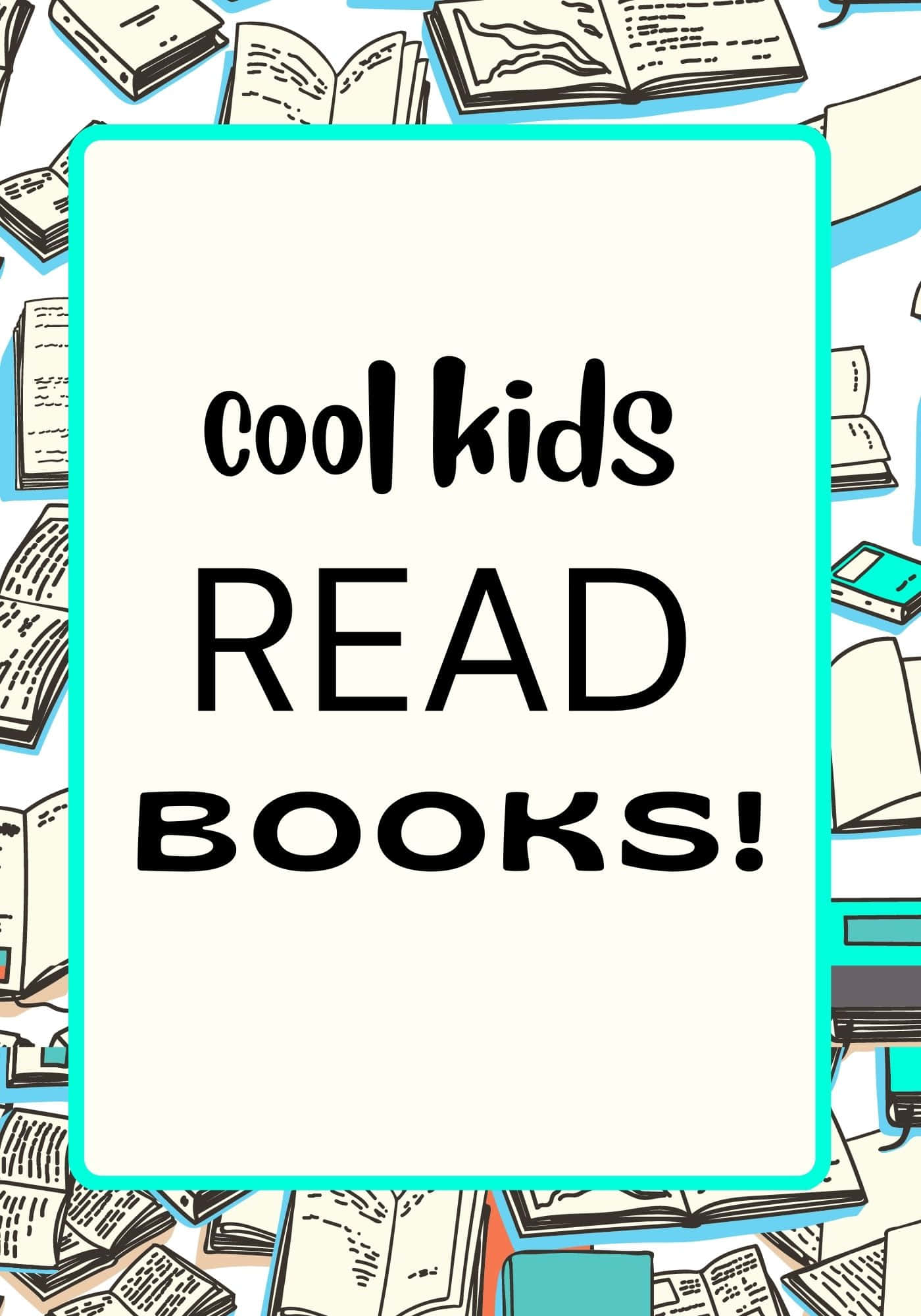 Koel Kinders Lees Boeke Agtergrond Muurpapier