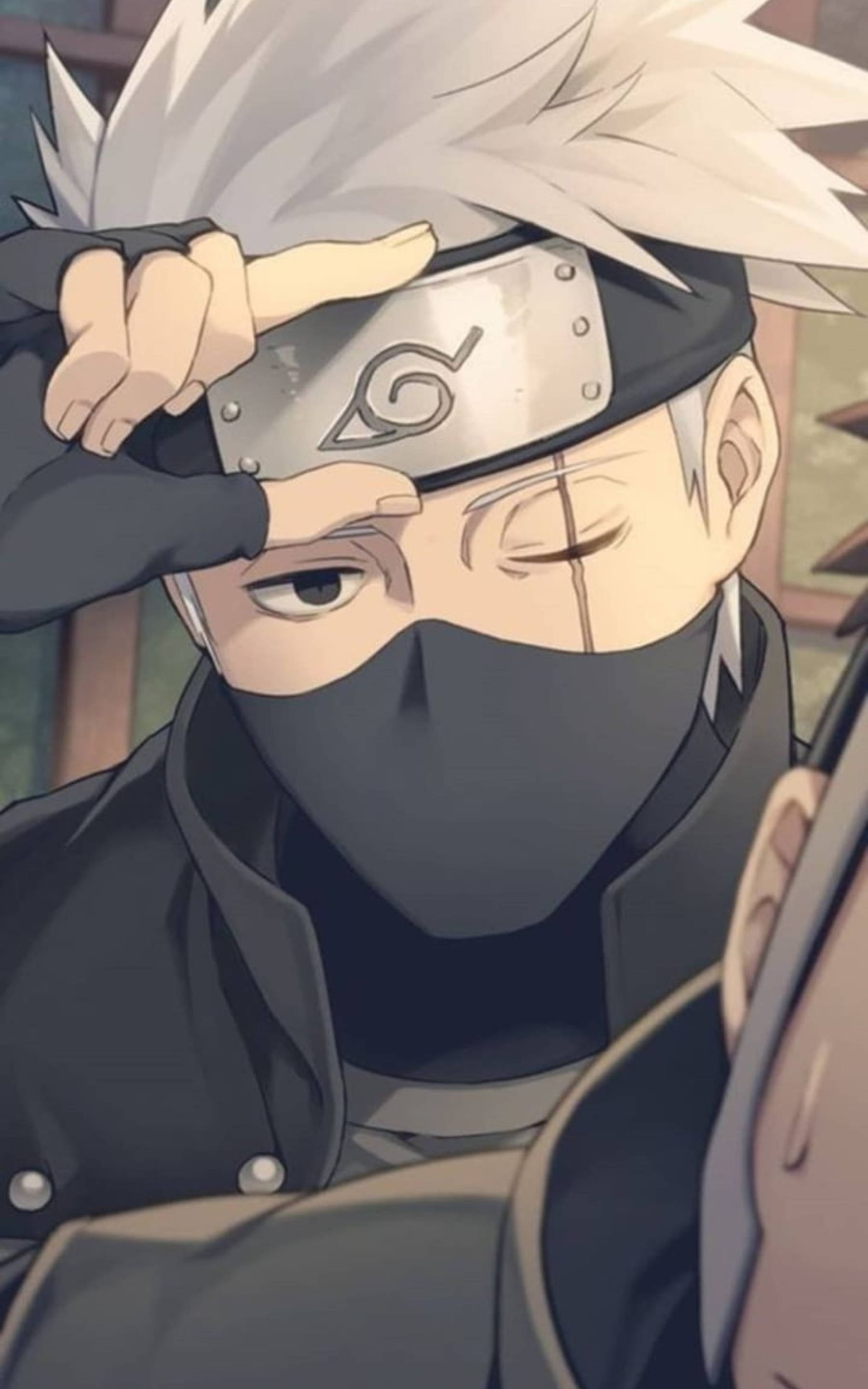 Koel Knipoog van Kakashi Muurpapier