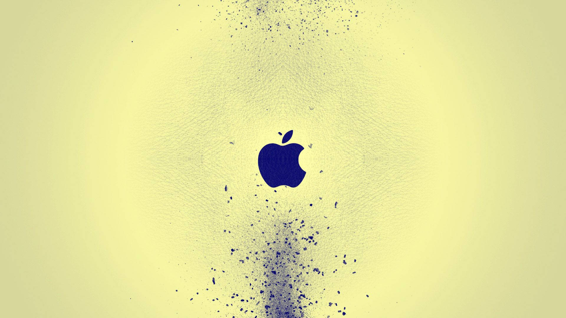 Koel MacBook met Blou Logo Muurpapier