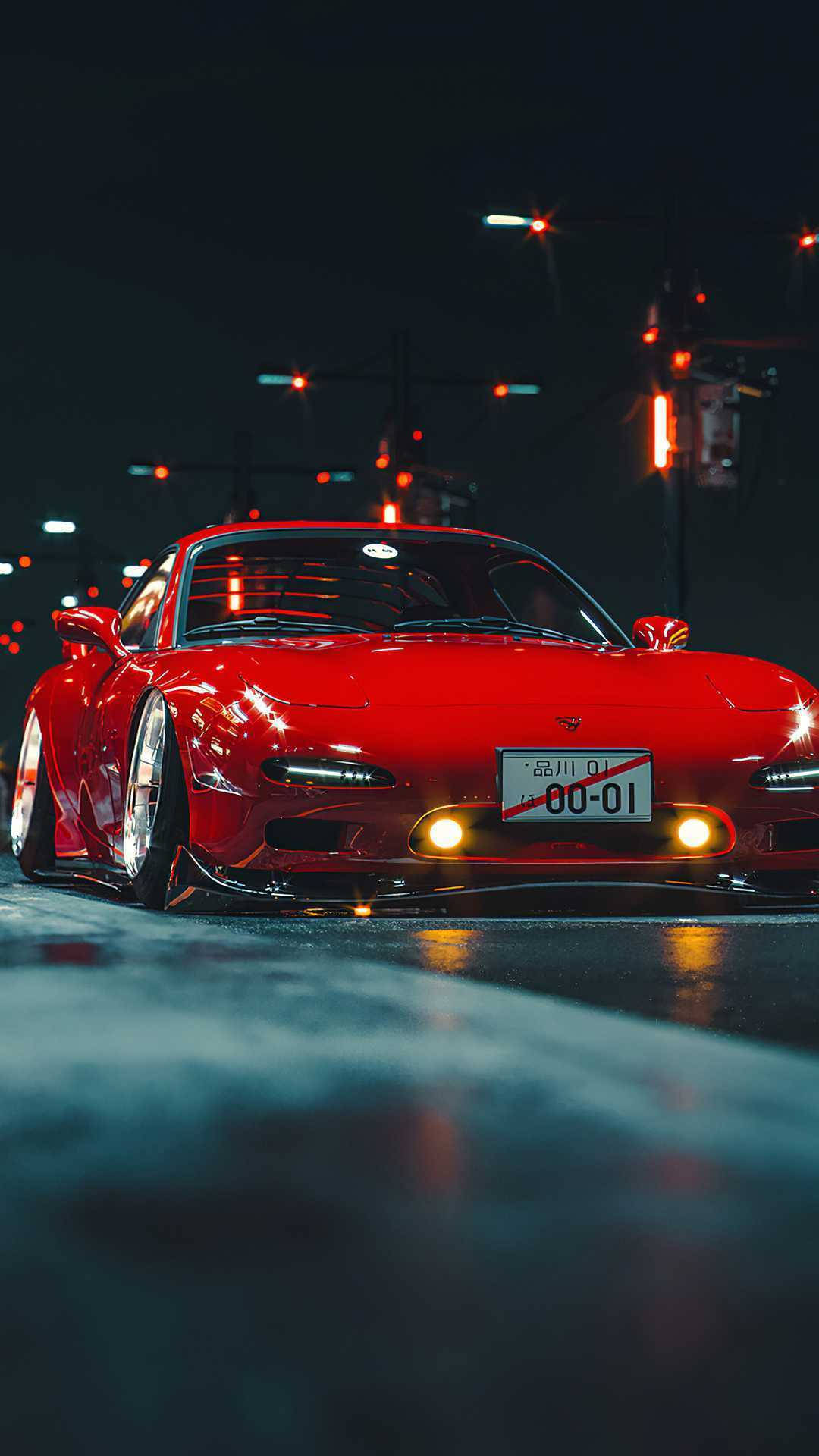 Koel Mazda JDM-estetiese Foto Muurpapier