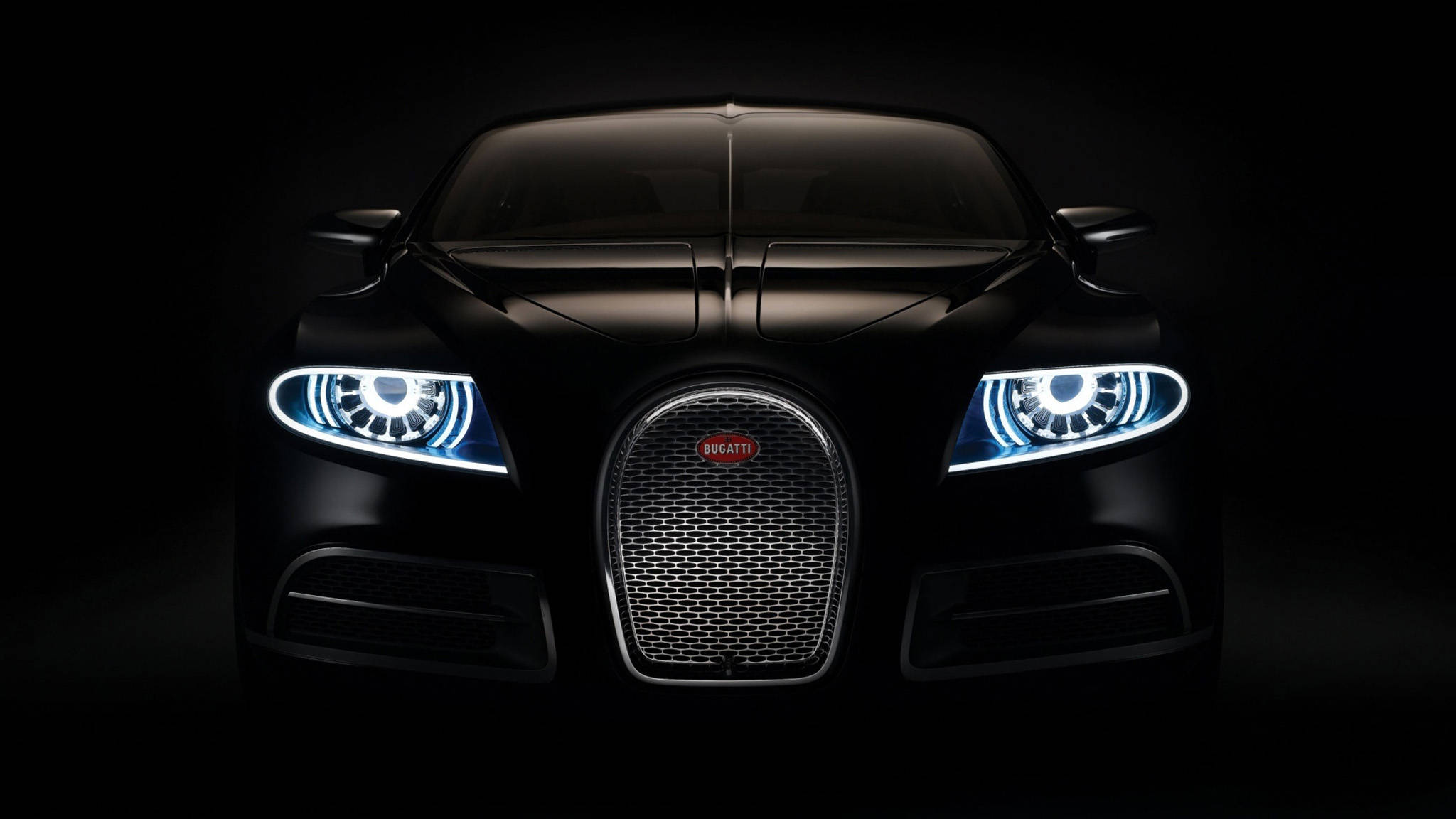 Koel Motor Swart Bugatti Muurpapier