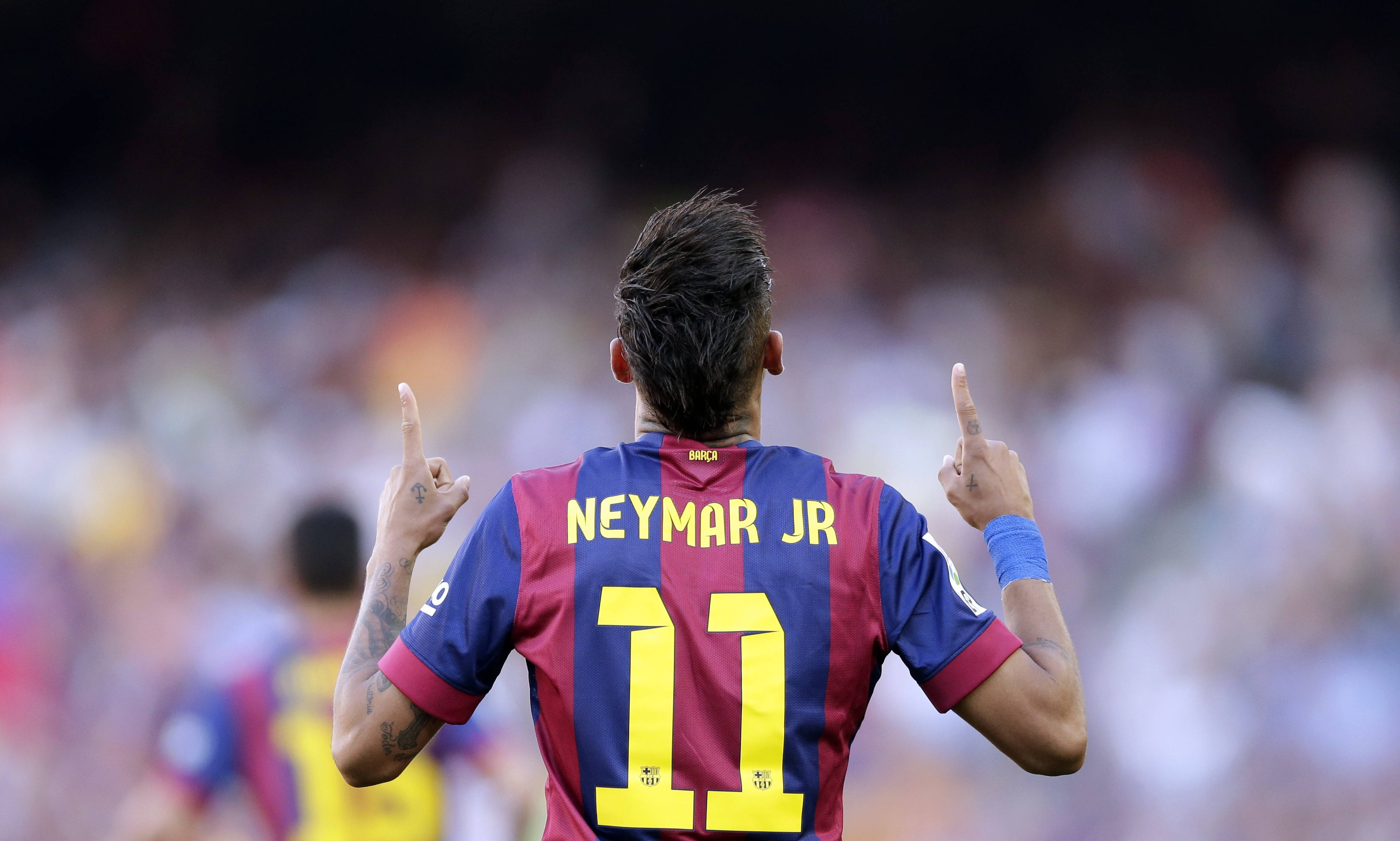 Koel Neymar Jr Nommer 11-trui — Sokker GIF Muurpapier