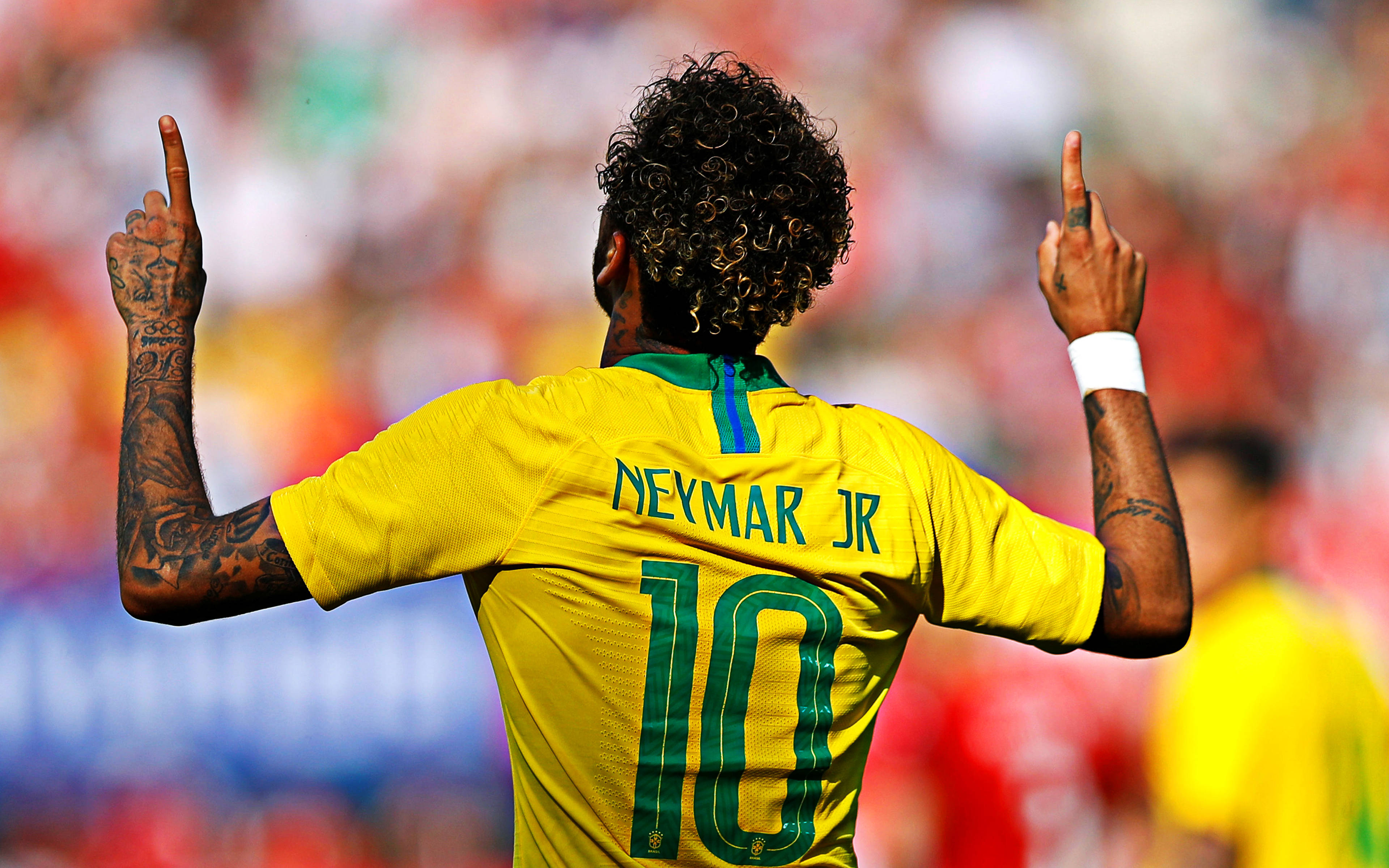 Koel Neymar Jr Wys Op — Sokker GIF Muurpapier