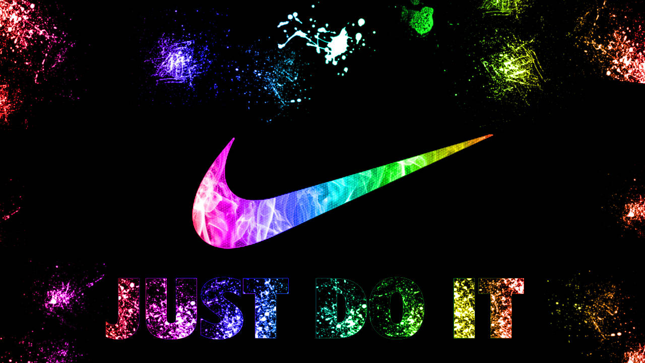 Koel Nike Reënboogrook Muurpapier