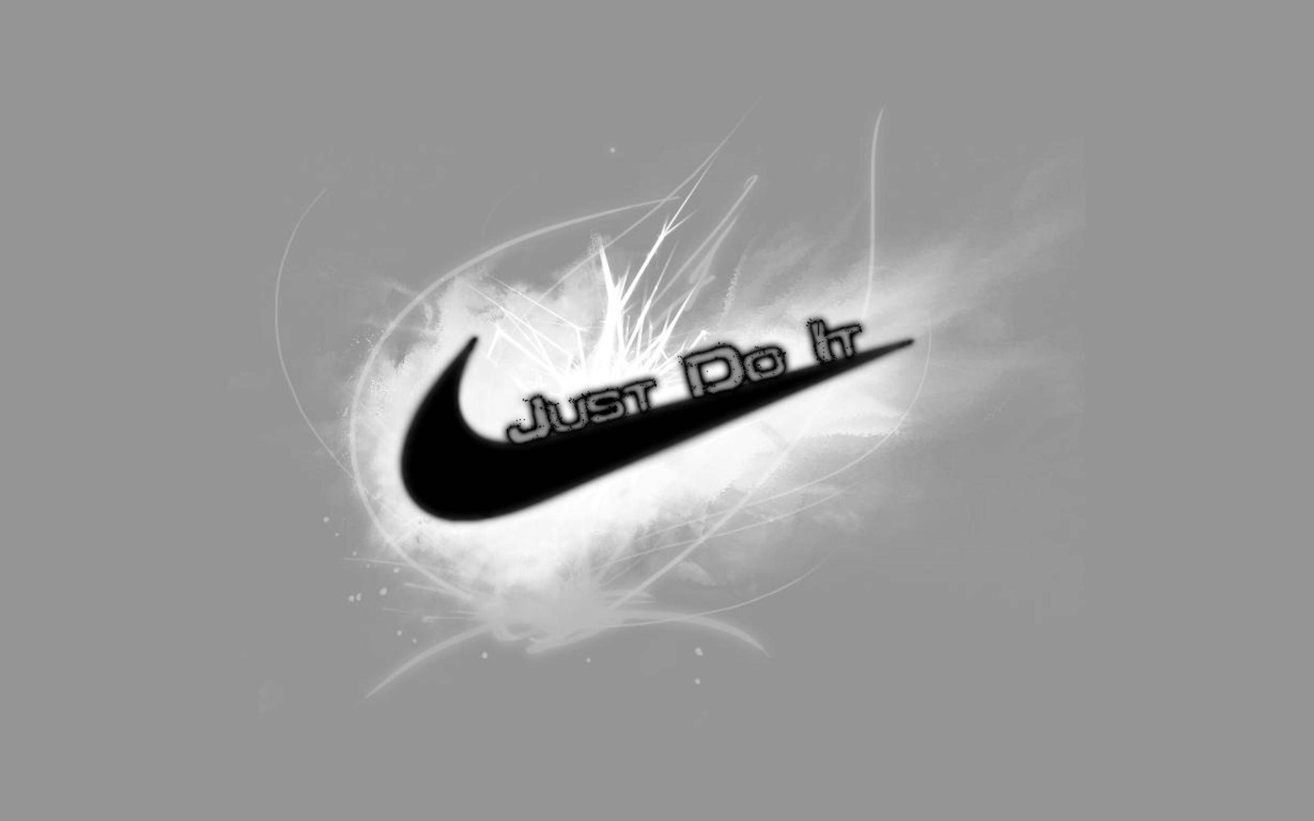 Koel Nike Swart en Wit Muurpapier