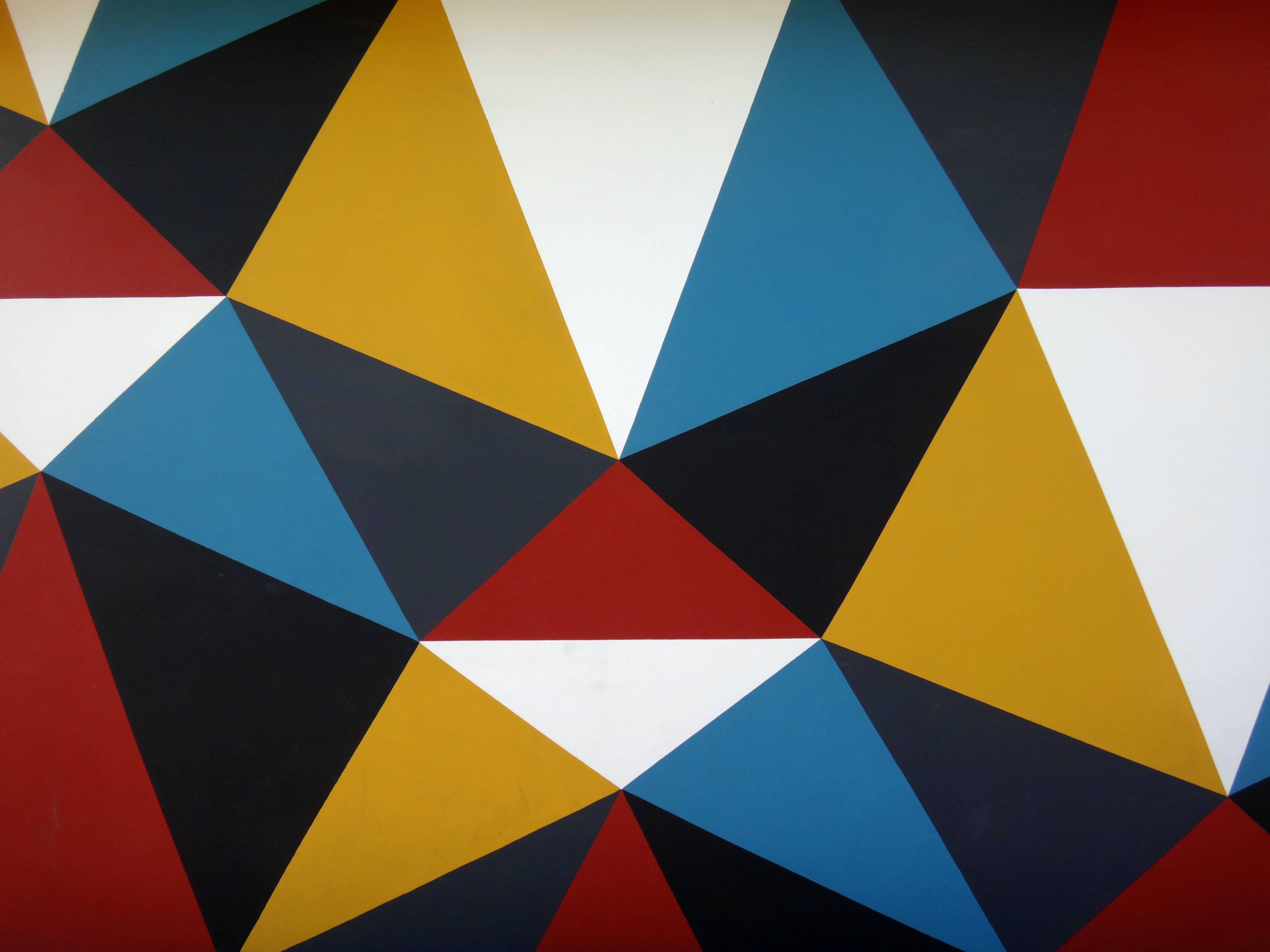 Koel Patroon van Retro Driehoeke Muurpapier