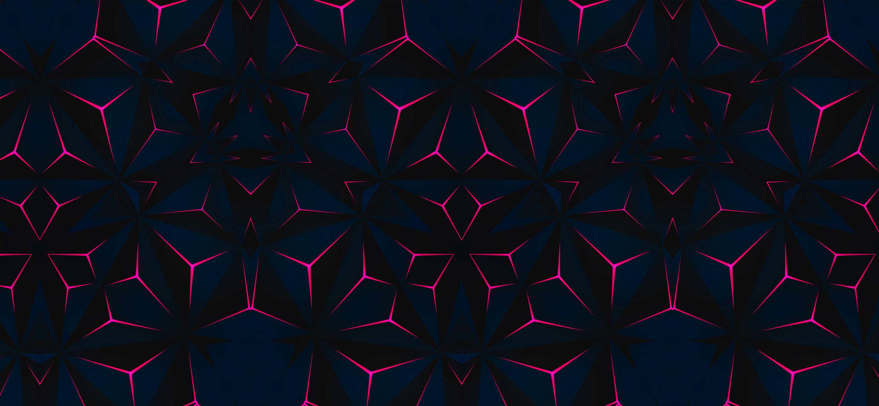 Koel Poligonaal Patroon Muurpapier