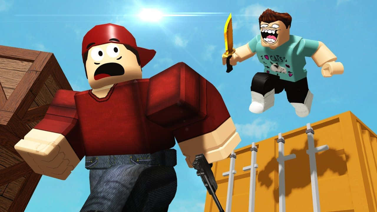 Koel Roblox-prente Muurpapier
