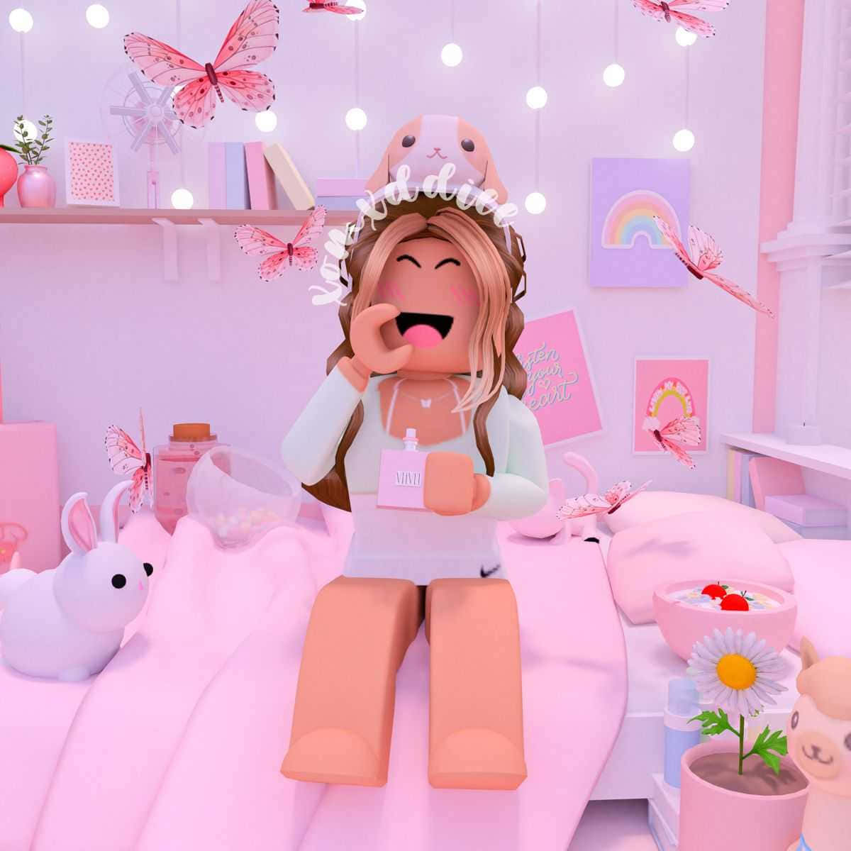 Koel Roblox prente Muurpapier