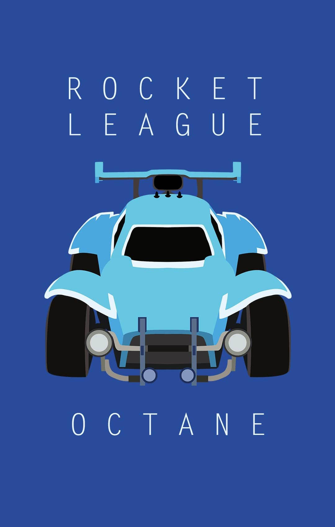 Koel Rocket League Octane Motor Muurpapier