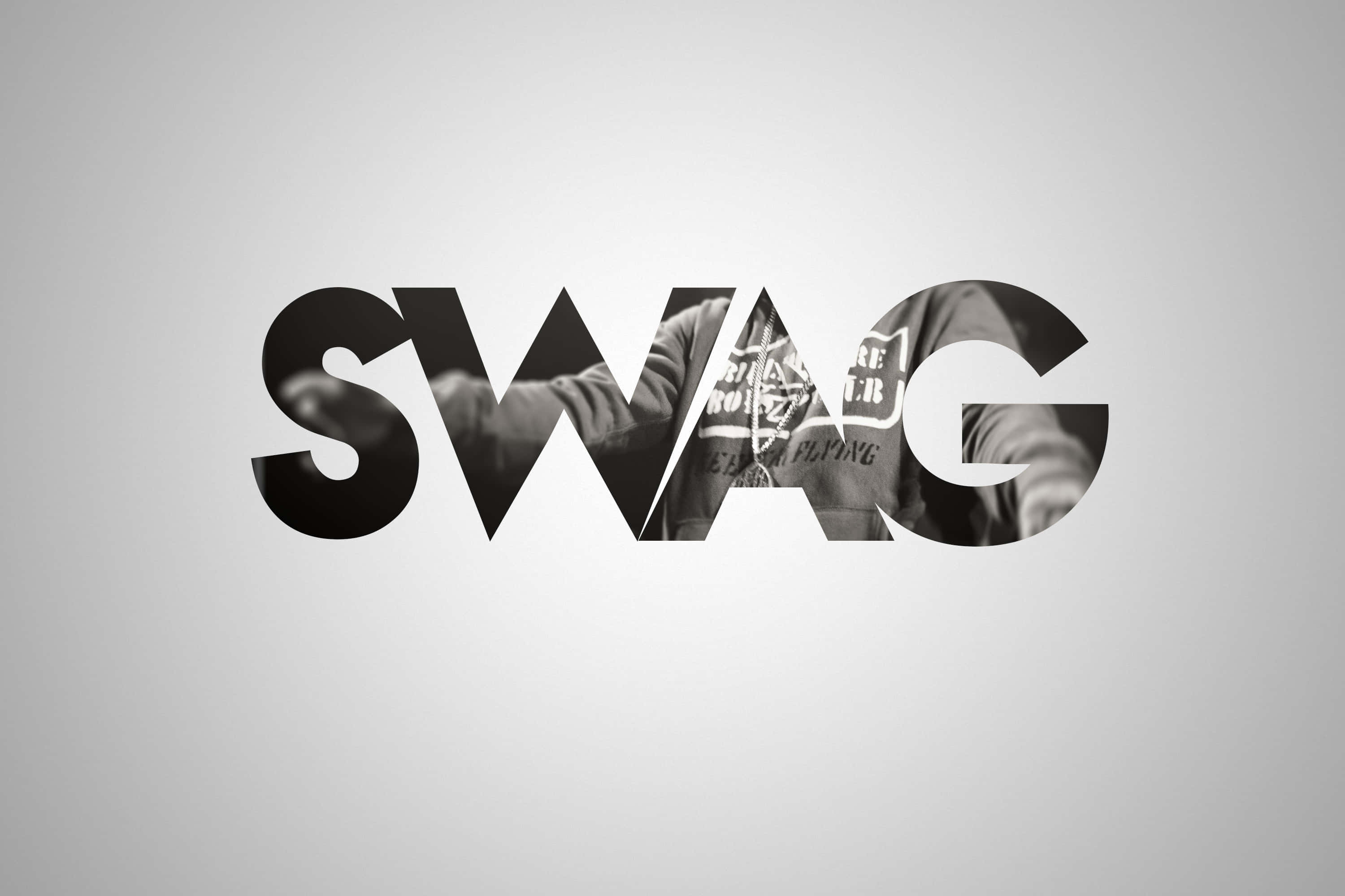 Koel Swag Lettering Muurpapier