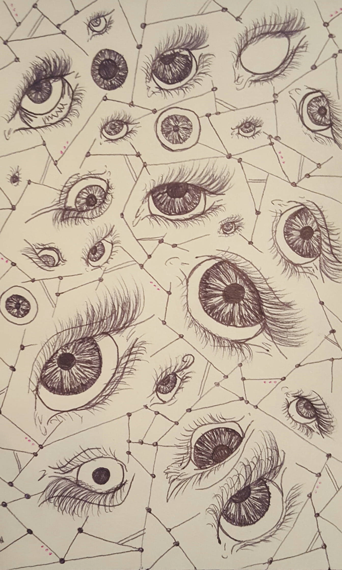 Koel Tekening Oë Muurpapier