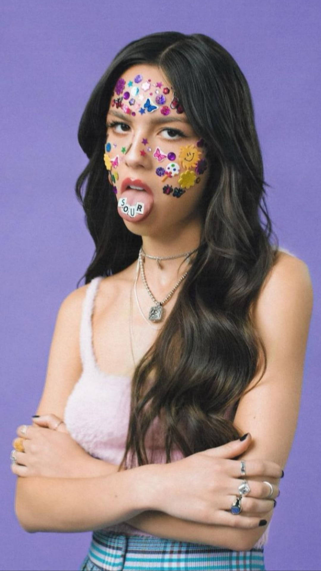 Koel vir Meisies Olivia Rodrigo Muurpapier