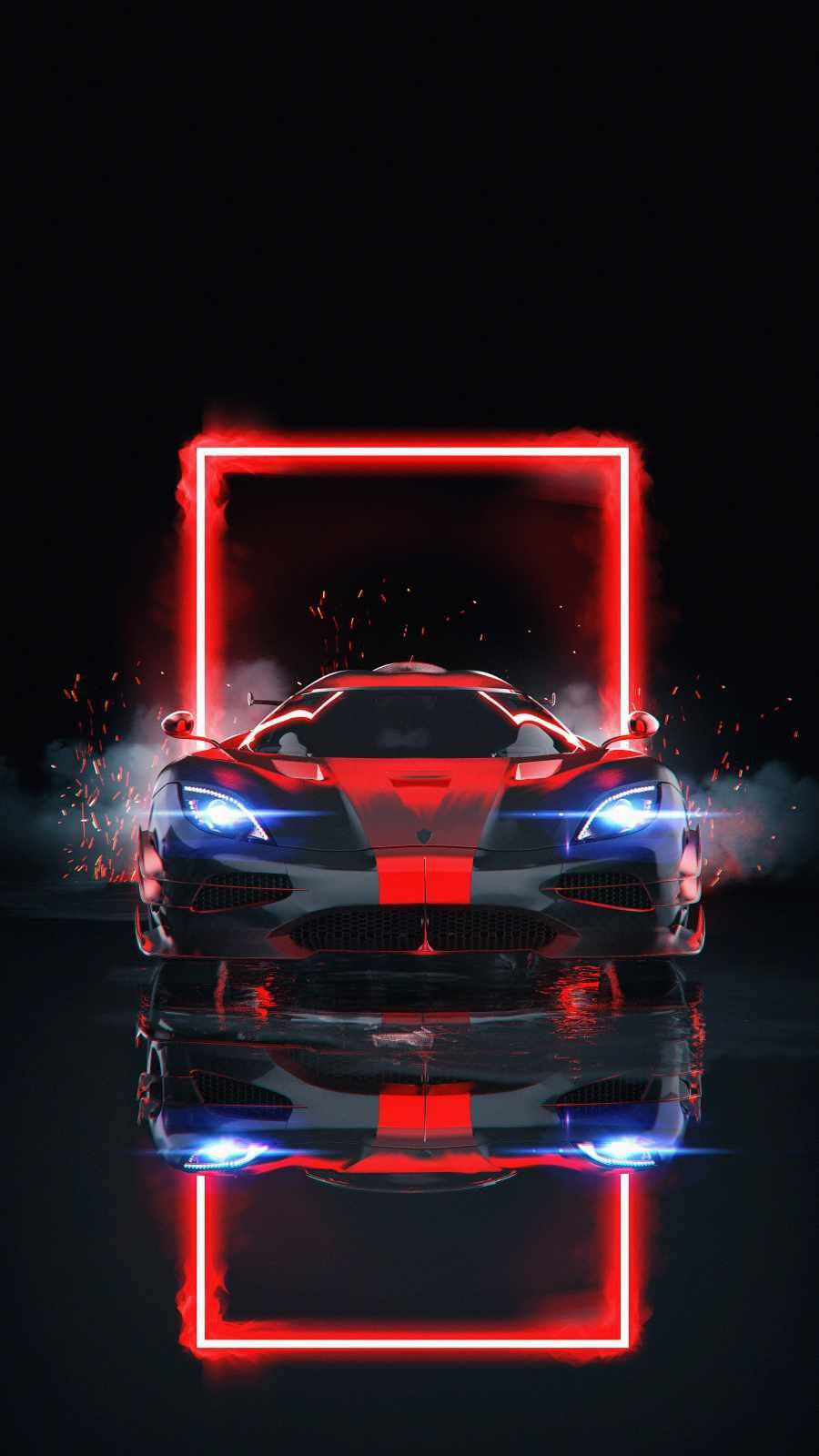 Koenigsegg One:1 iPhone-motor Muurpapier