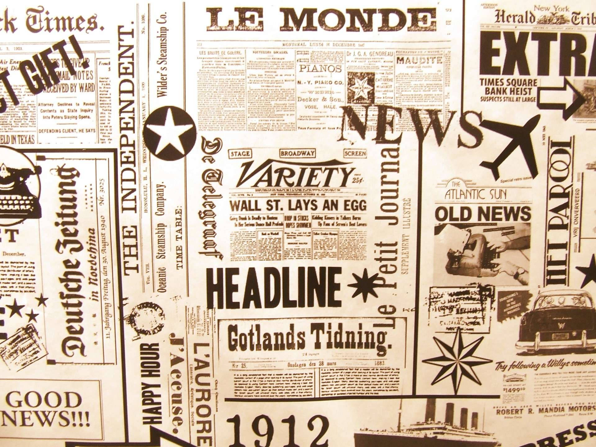 Koerant Estetiek Vintage Ponies Muurpapier