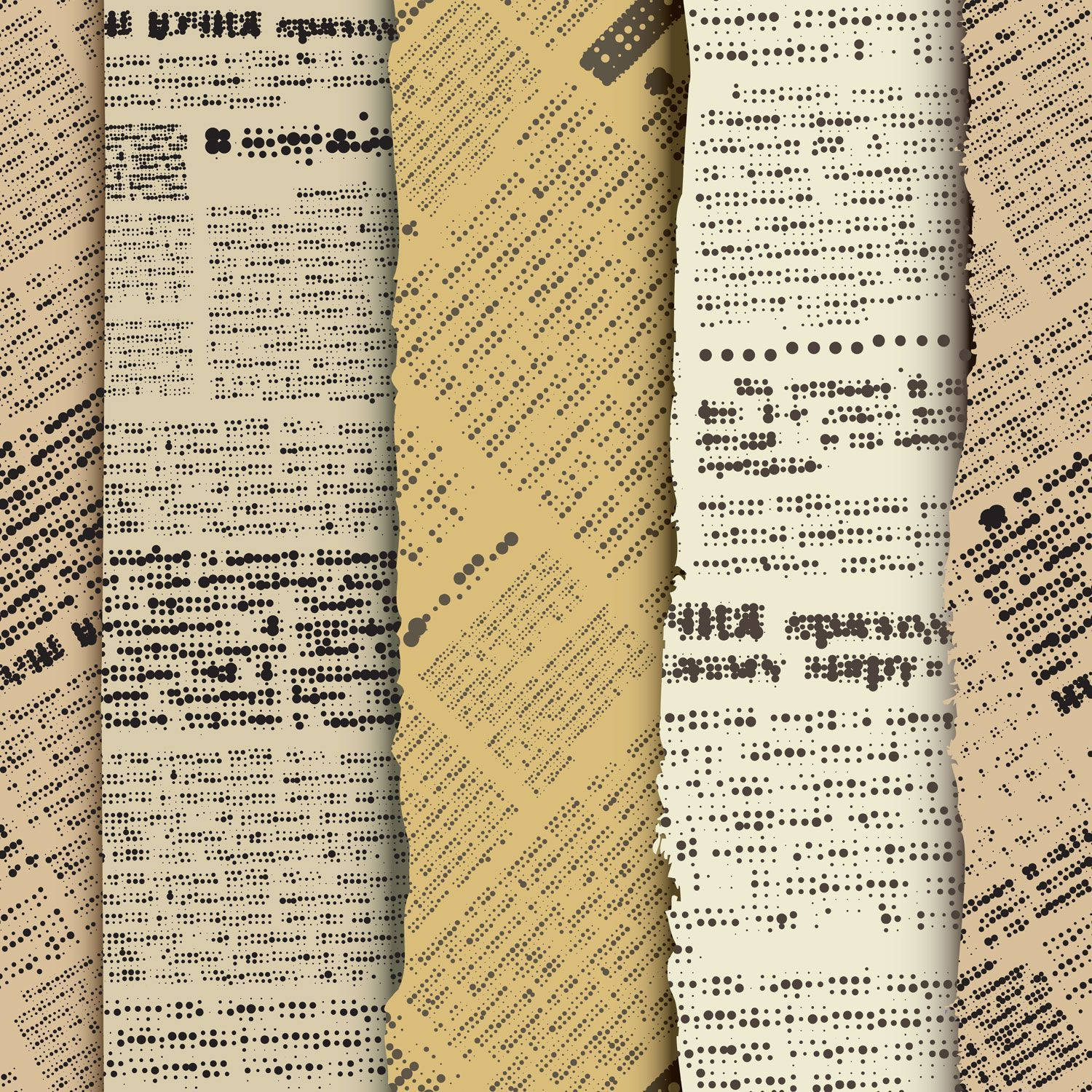 Koerant Estetika Mors Kode Muurpapier