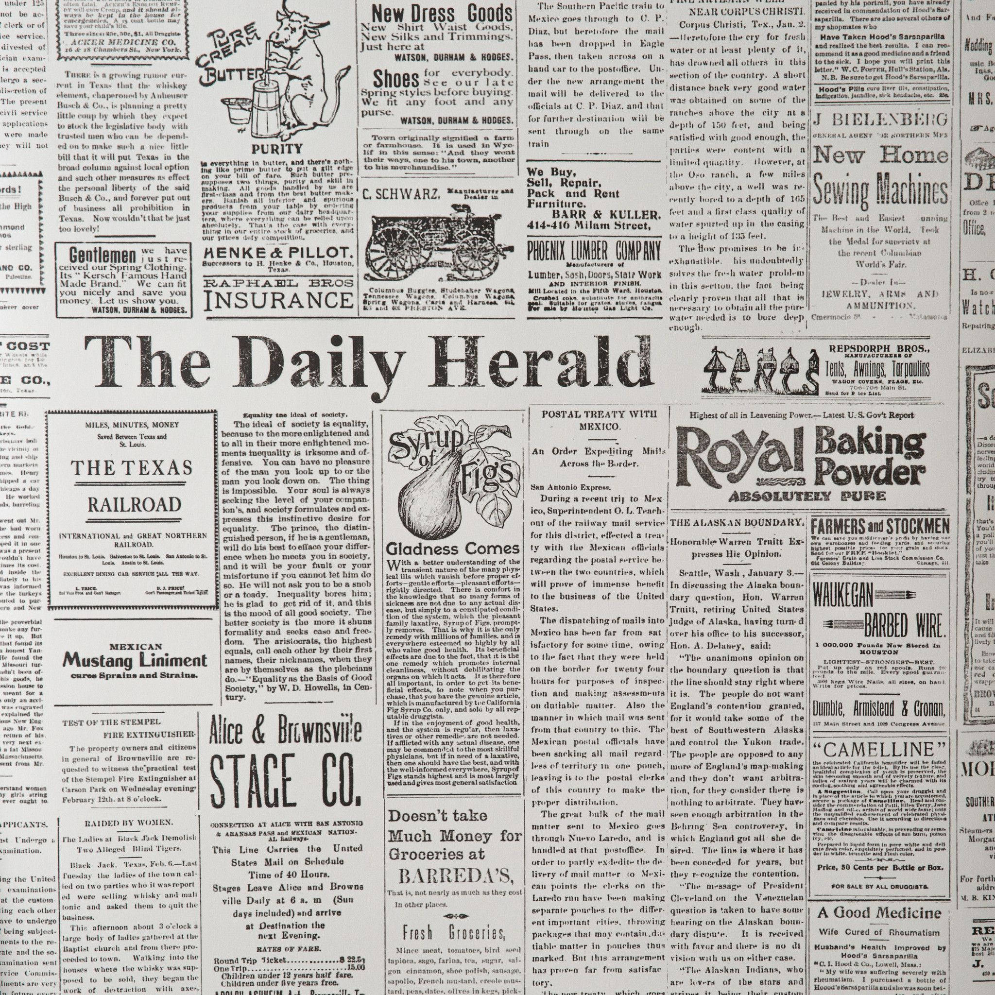 Koerant-Estetika The Daily Herald Muurpapier