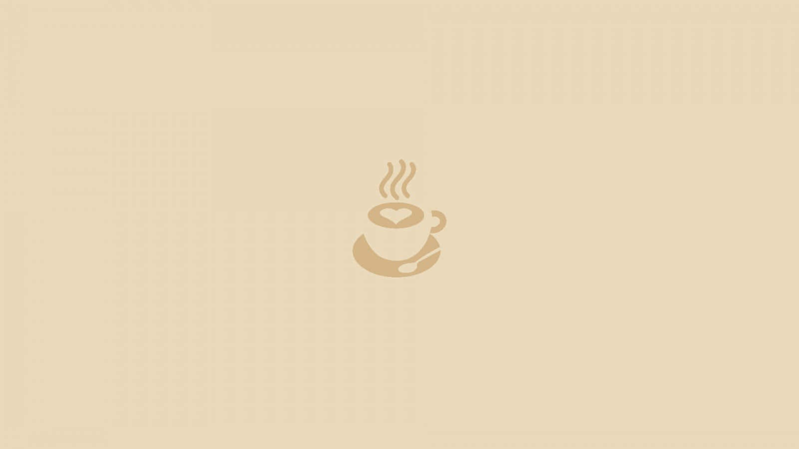 koffie logo ontwerp - 'n koffiebeker met 'n koffiebeker Muurpapier