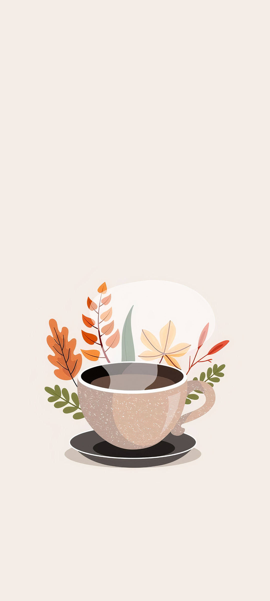 Koffiekoppie Estetika Muurpapier