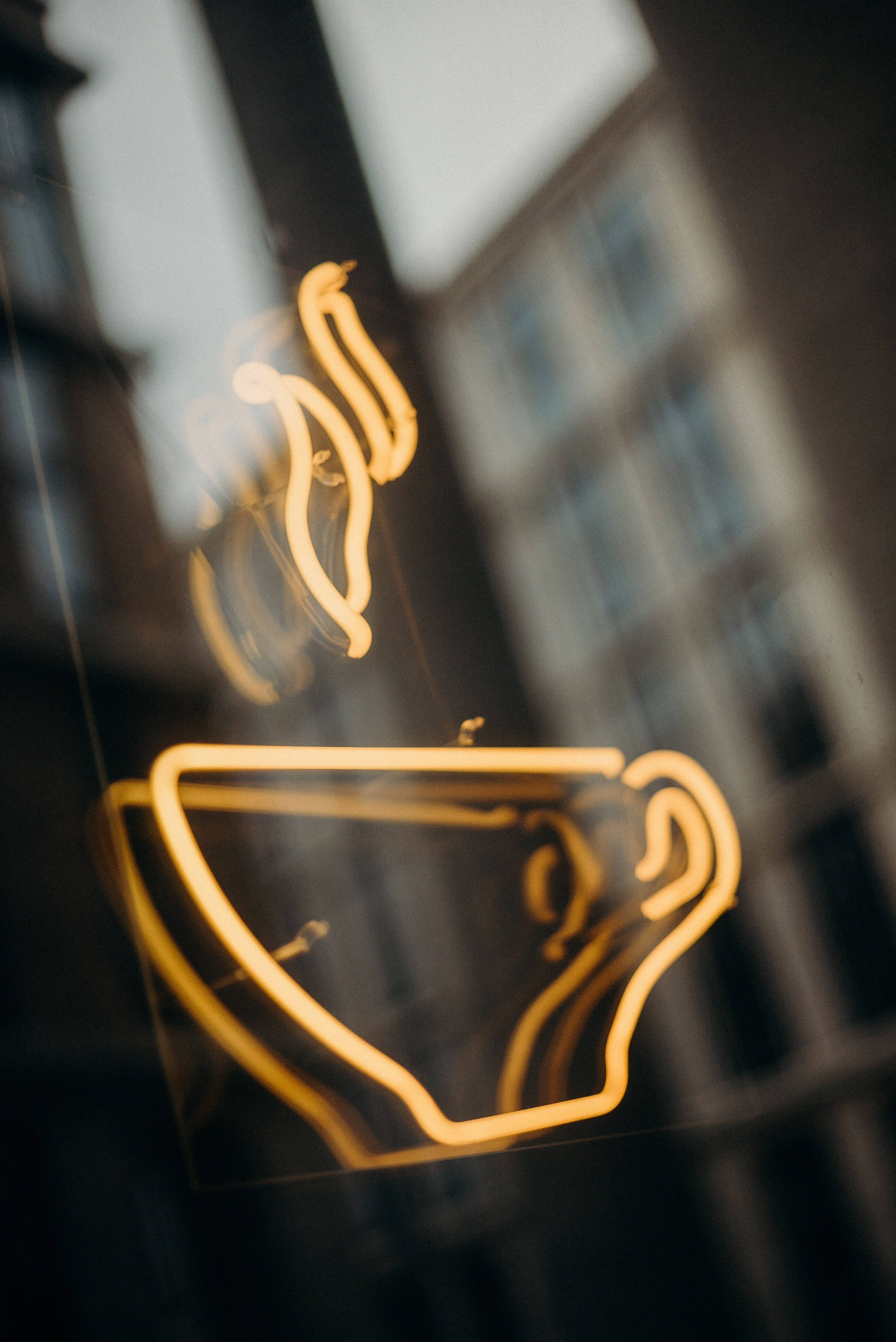 Koffiewinkel Ligteken Muurpapier