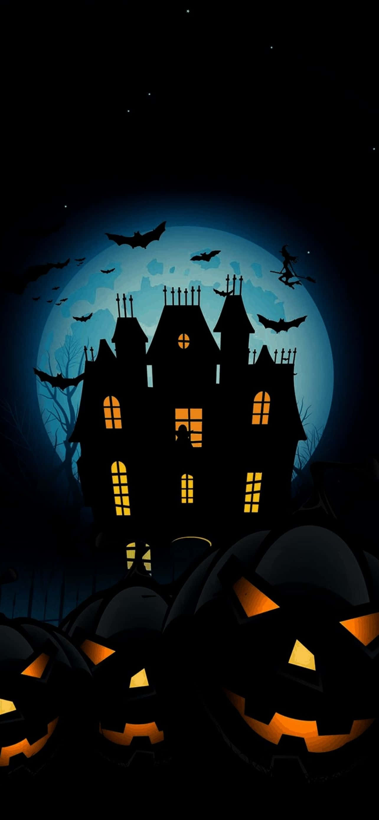Kom in die Halloween-gees met hierdie gruselige iPhone! Muurpapier