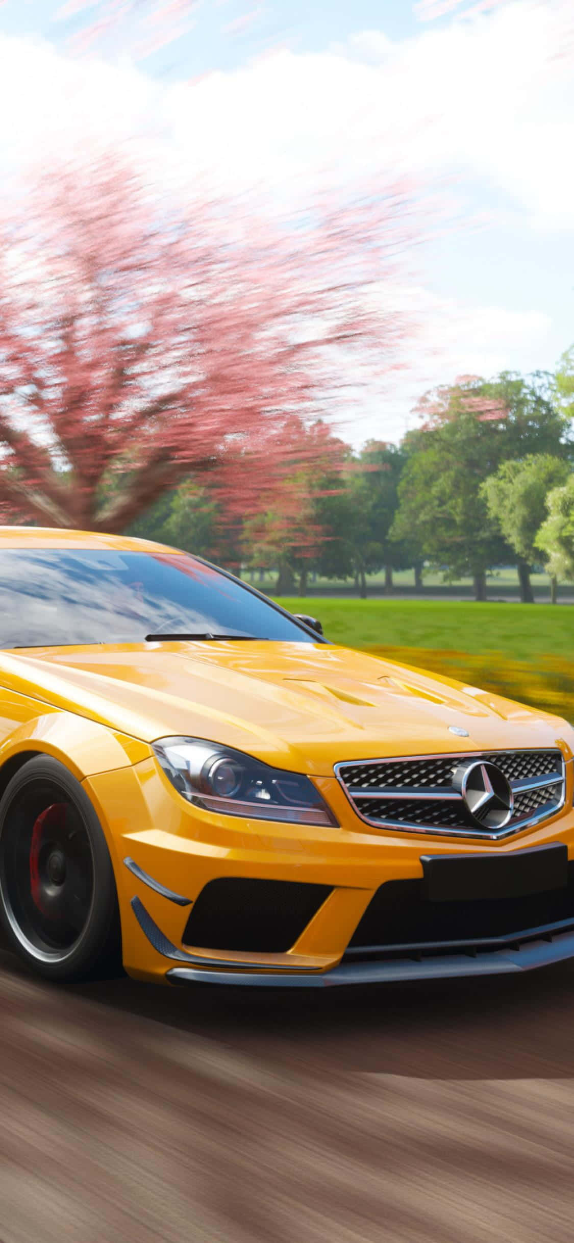 Kombineer luukse en tegnologie met die Mercedes Benz-foon Muurpapier