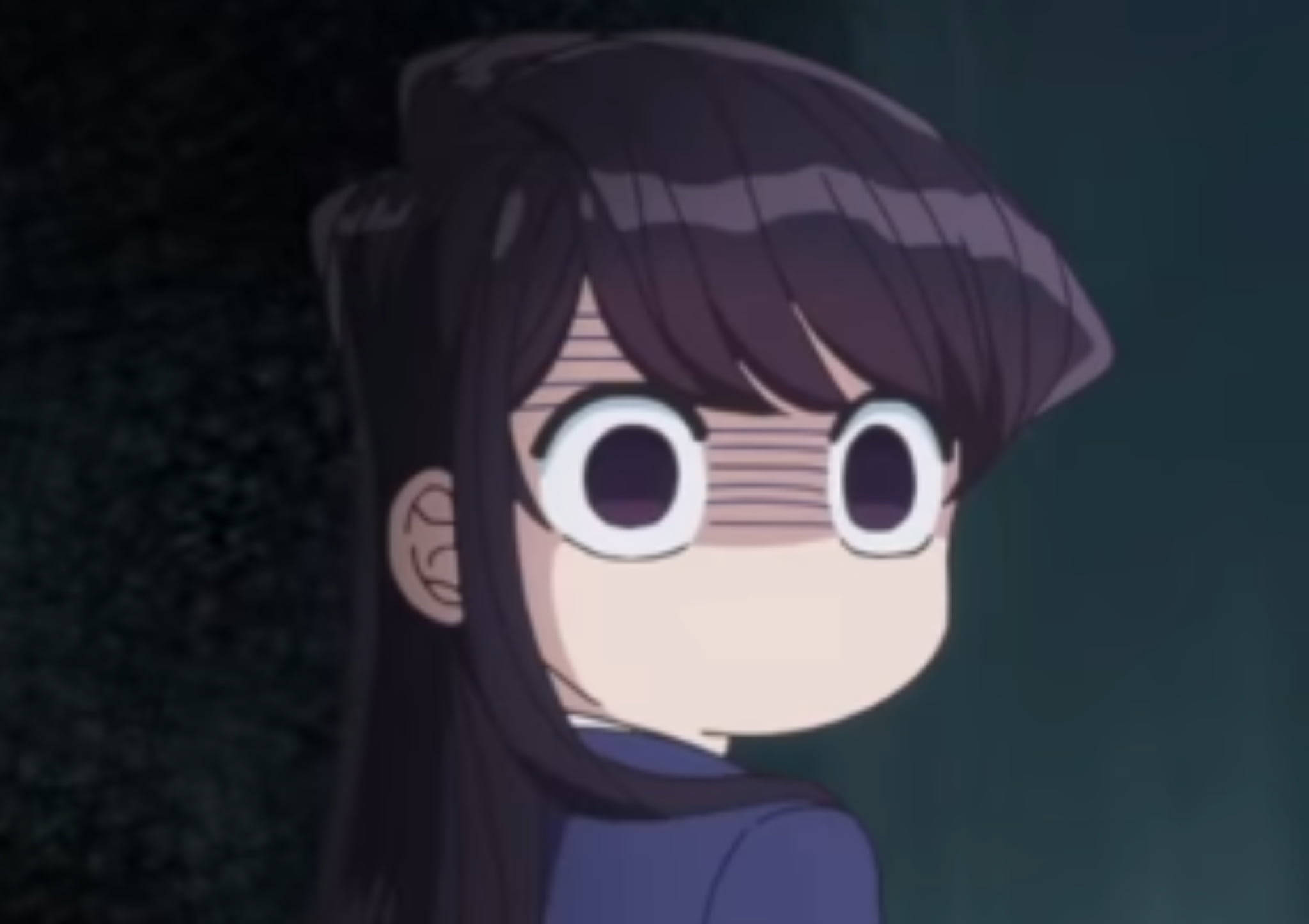 Komi San Japannese Chibi Manga Karakter Muurpapier