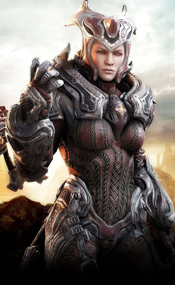 Koningin Myrrah iPhone XS Gears of War 5 Agtergrond Muurpapier