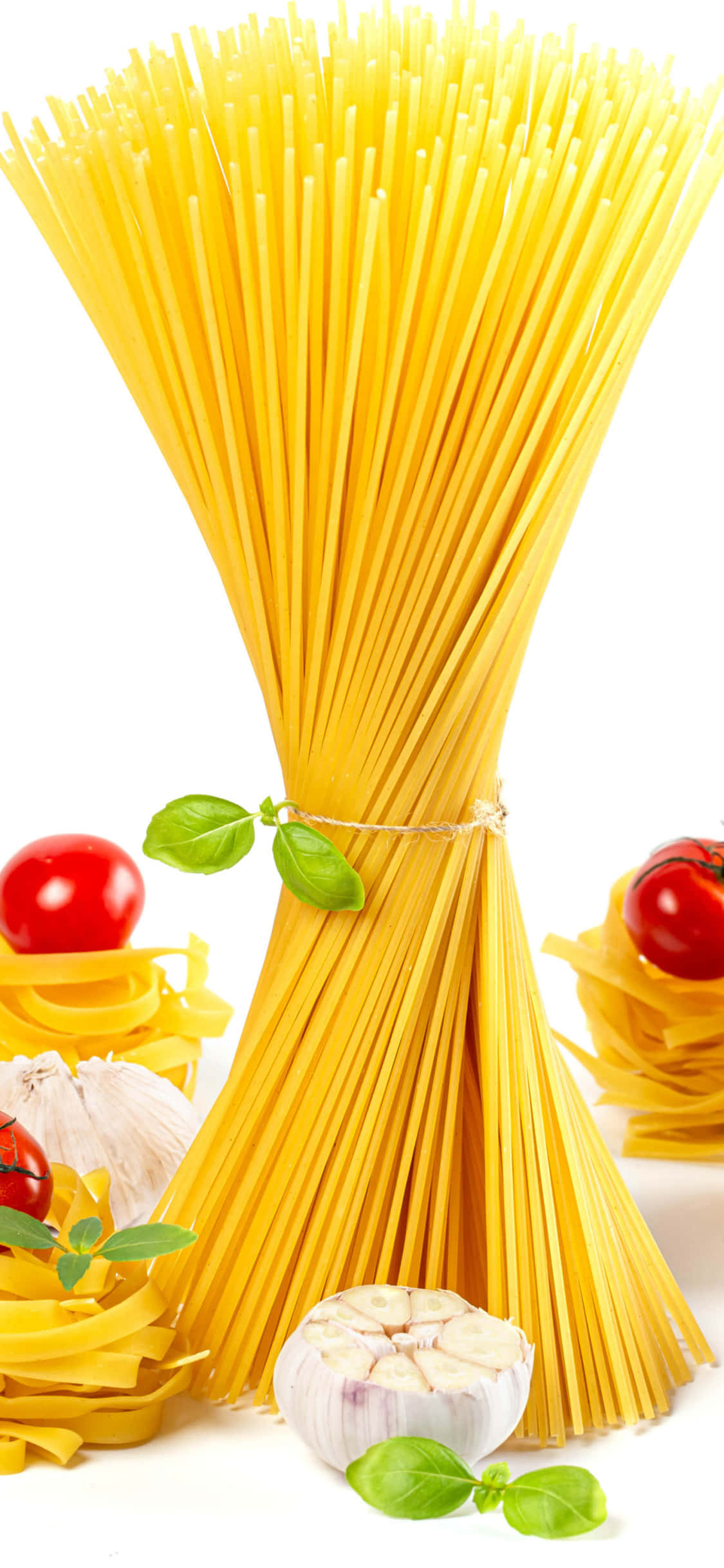 Kookinspirasie op iPhone X: aanloklike pasta-vertoning Muurpapier
