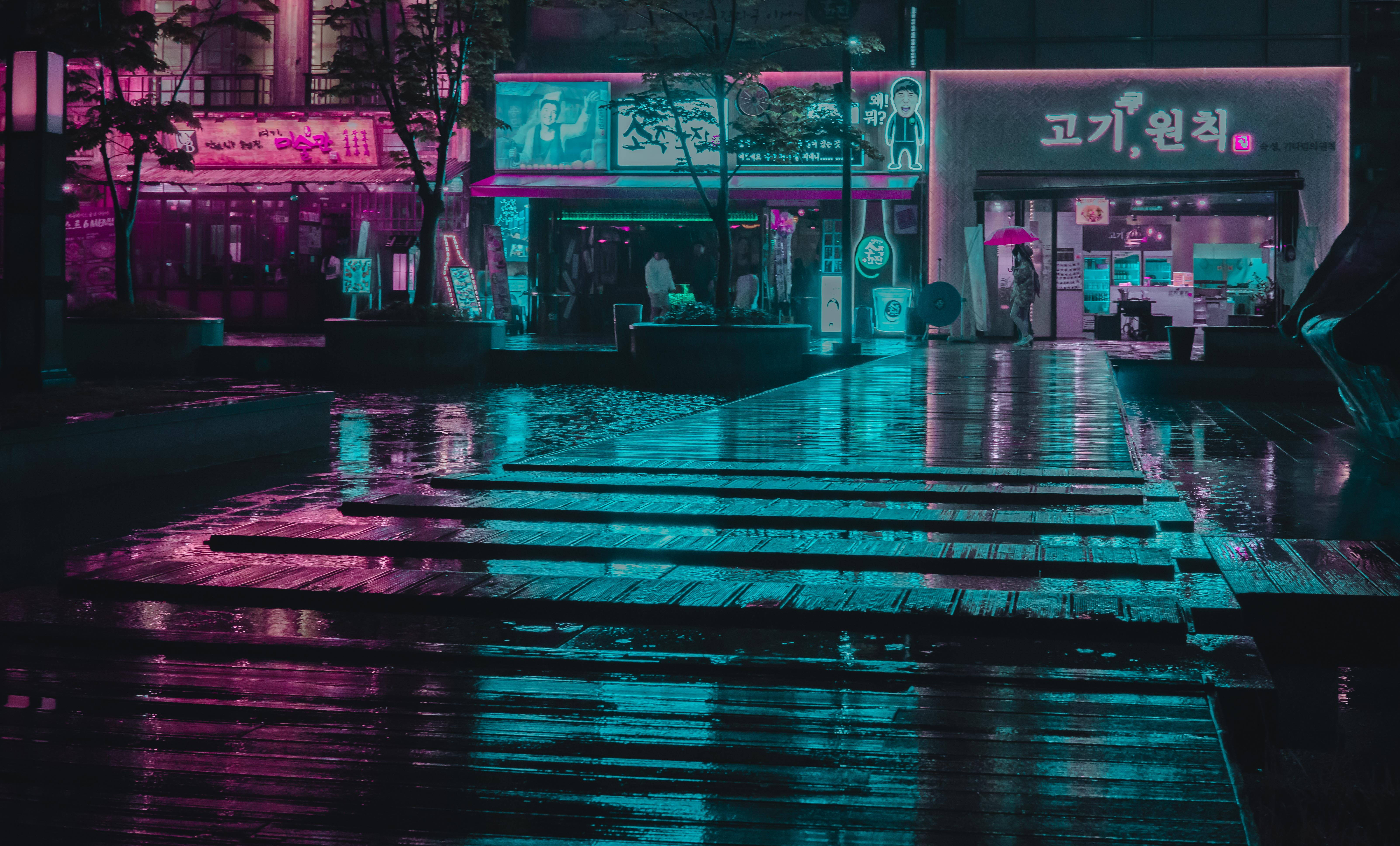 Koreaanse Dorp Pers Aesthetic Tumblr Skootrekenaar Muurpapier