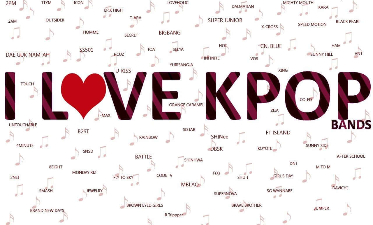 Kpop-groepoptrede op Verhoog Muurpapier