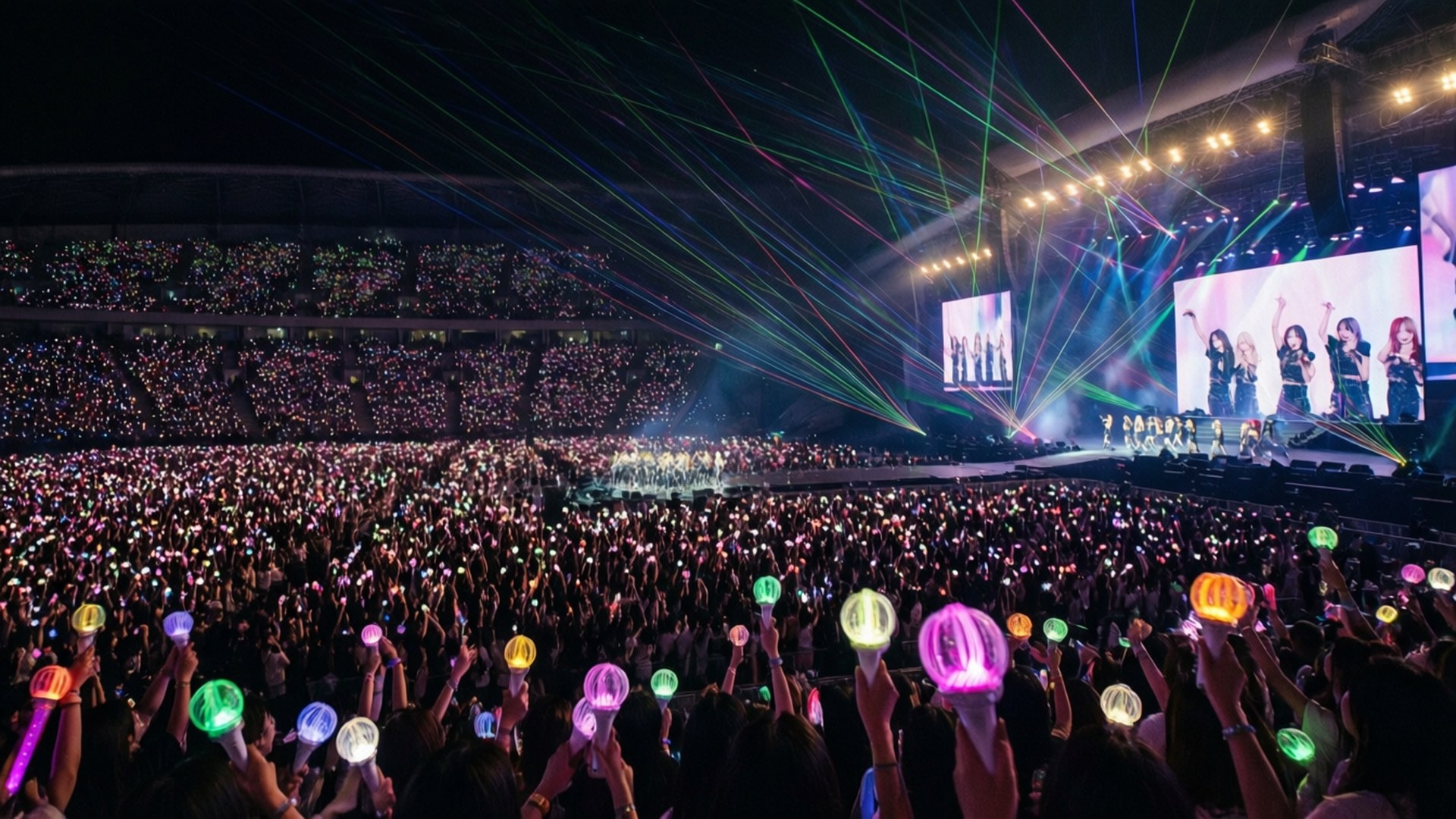 Kpop-konsertliggiesee Muurpapier